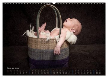 CALVENDO Wandkalender Baby - süße Träume (Premium, hochwertiger DIN A2 Wandkalender 2023, Kunstdruck in Hochglanz)