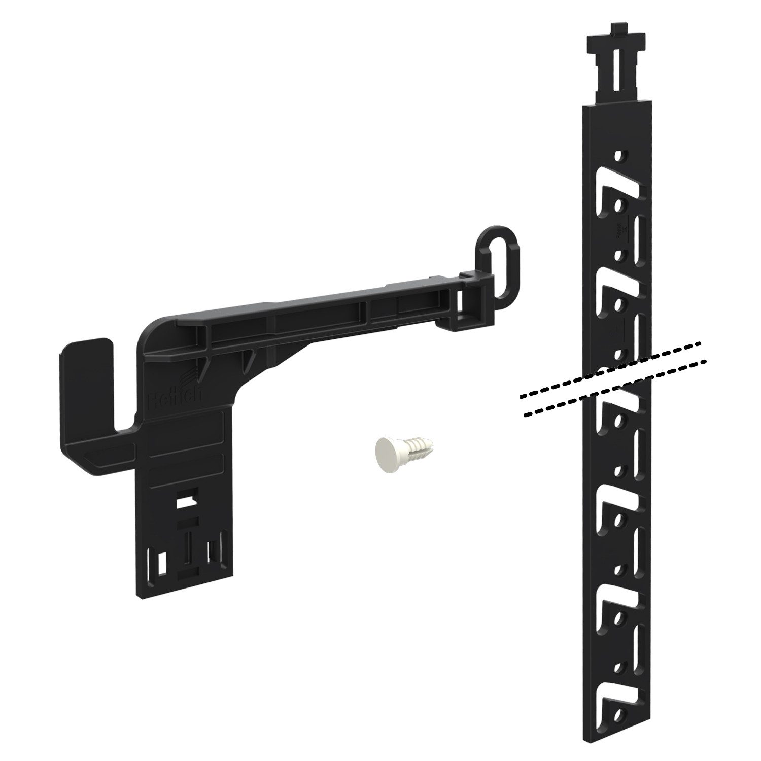 Möbelbeschlag Verriegelungsstangen-Sets Stop Control, Länge HE 7 + 1, rechts