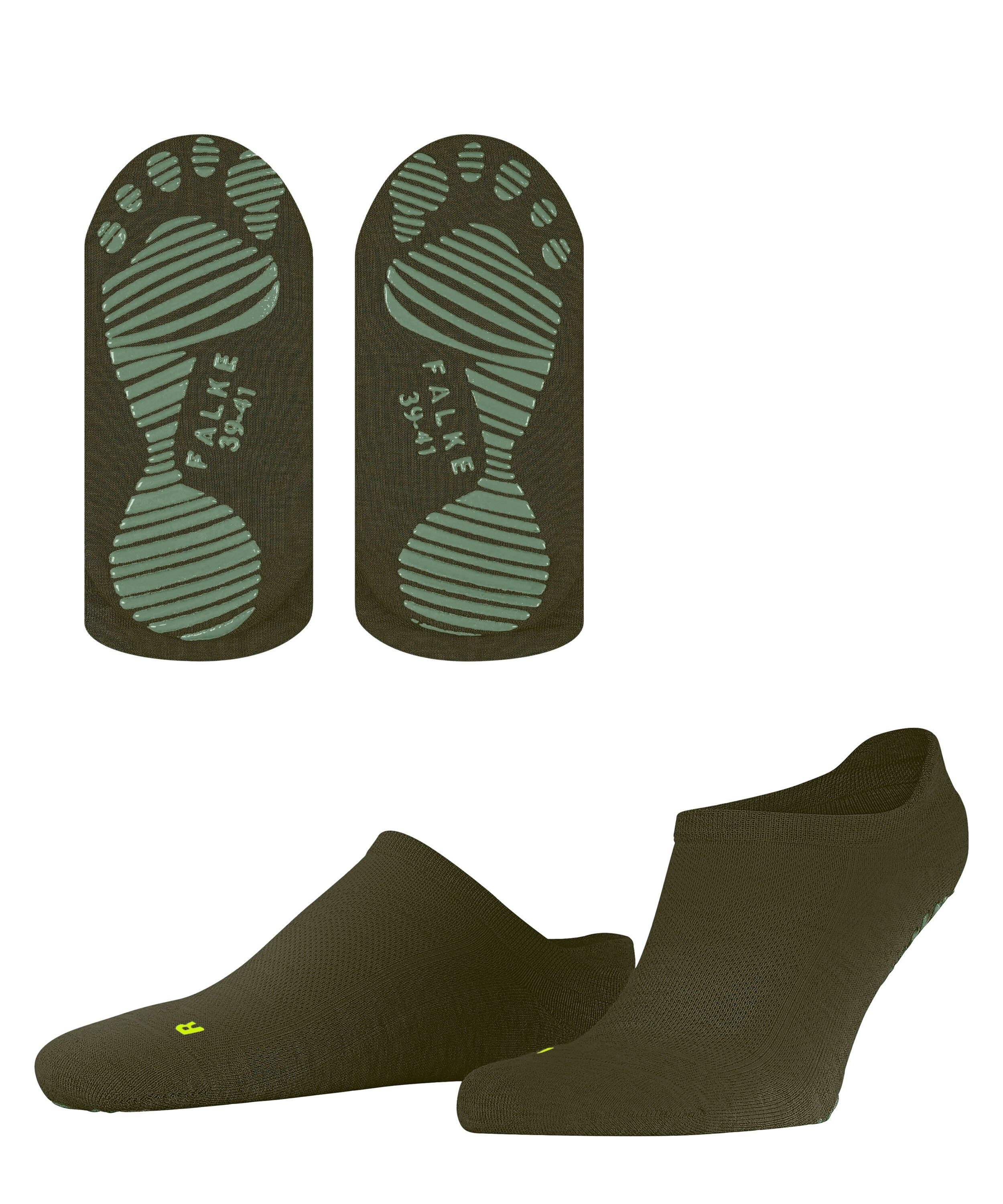 FALKE Sneakersocken Cool (1-Paar) artichoke Sohle mit (7436) auf Kick der rutschhemmendem Noppendruck