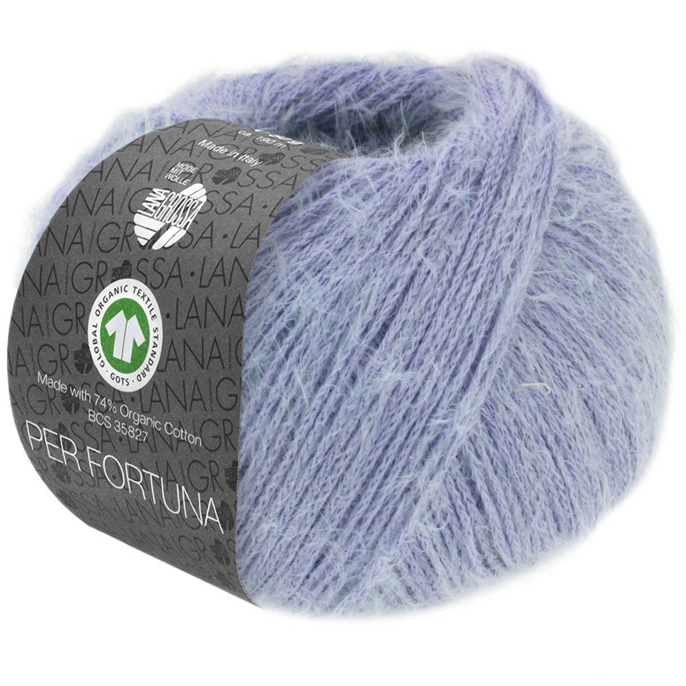 LANA GROSSA PER FORTUNA Häkelwolle, 190 m (flauschiges Kettengarn aus Bio-Baumwolle mit GOTS-Zertifikat), 50 g
