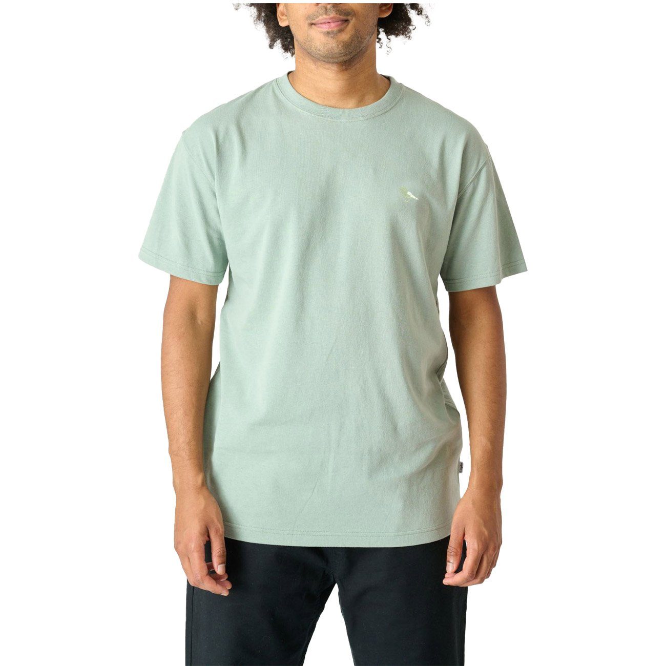 Cleptomanicx Gull T-Shirt Embroidery Mono
