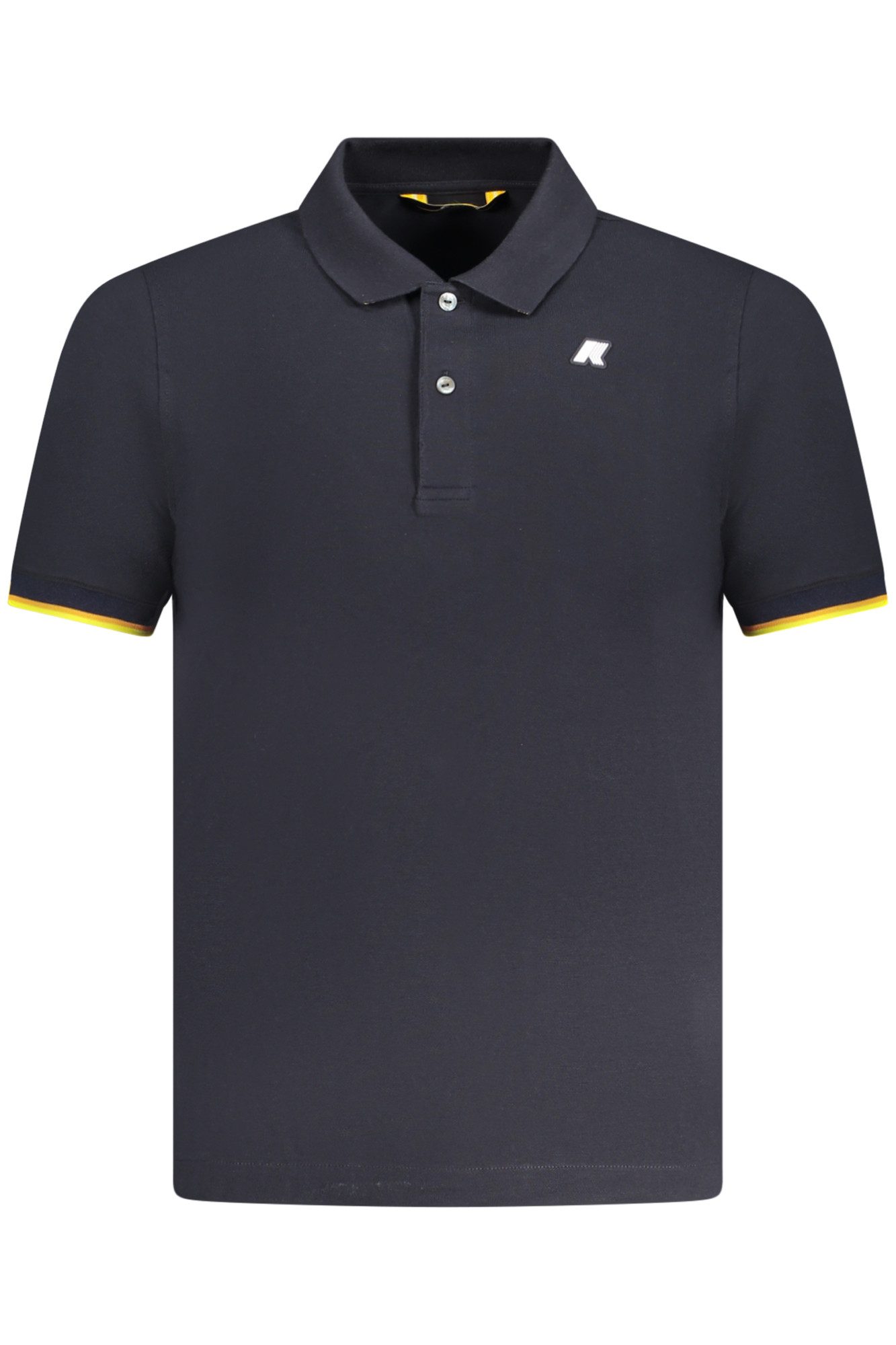 K-WAY Poloshirt Herren Kurzarm-Polo in Blau mit Kontrastdetails und