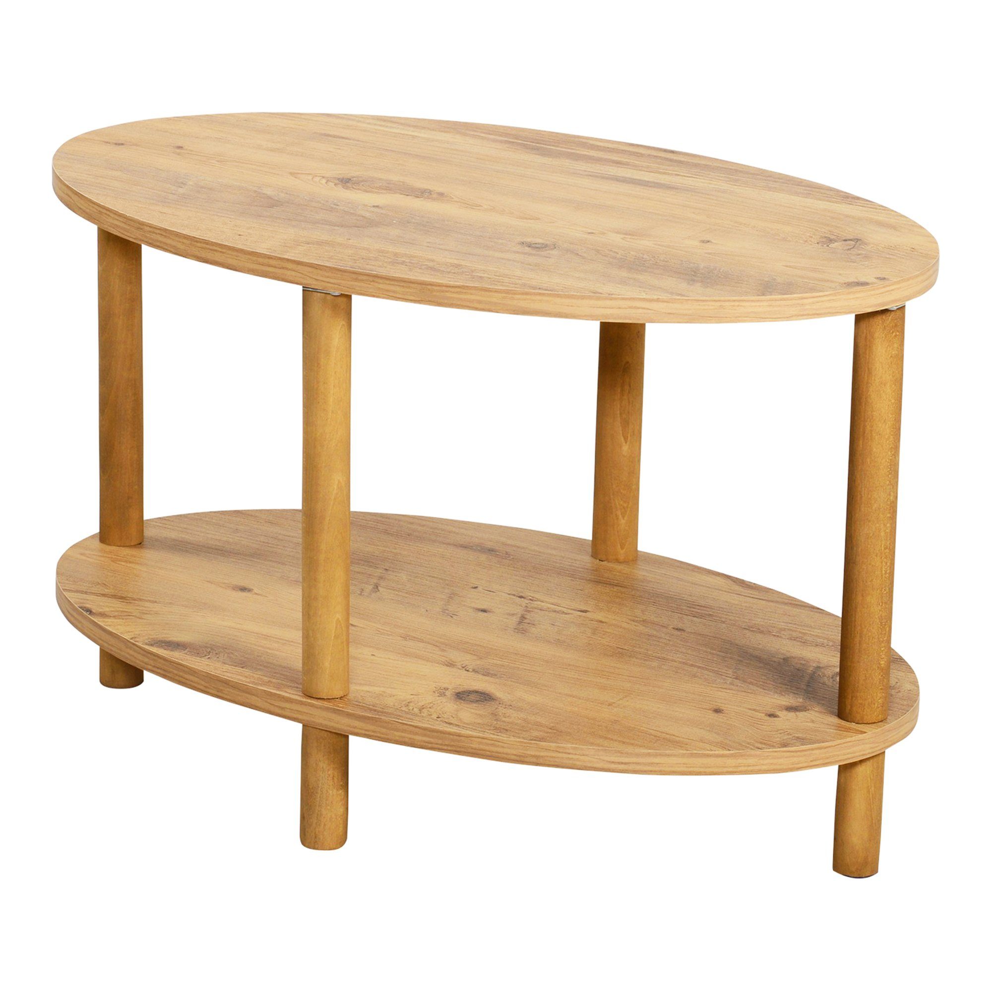 en.casa Couchtisch, »Højreby« oval Beine aus Buchenholz 70x44x43 cm Holzopt günstig online kaufen