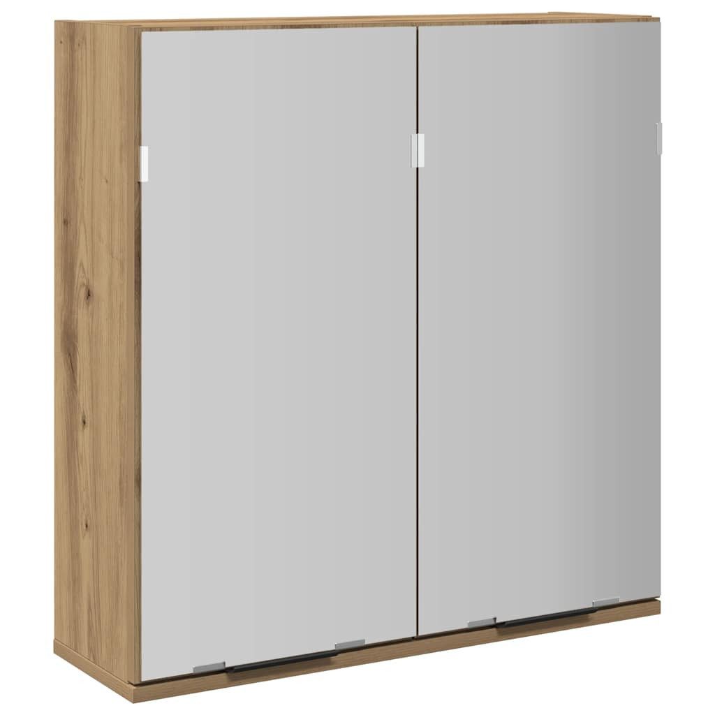 vidaXL Badezimmerspiegelschrank Bad-Spiegelschrank Artisan-Eiche 64x20x66,5 günstig online kaufen