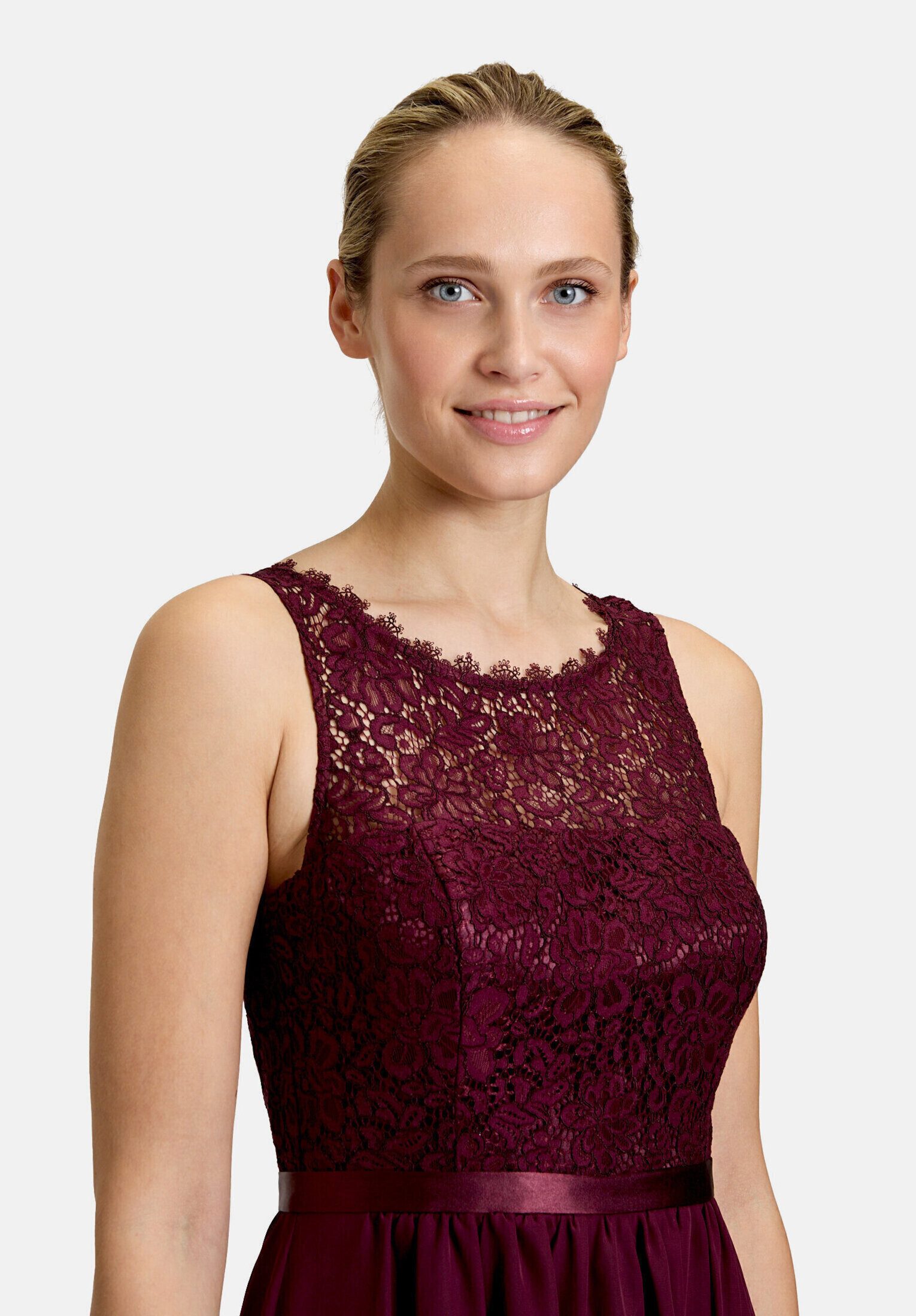 Vera Mont Cocktailkleid Damen mit Spitze Bogenkante