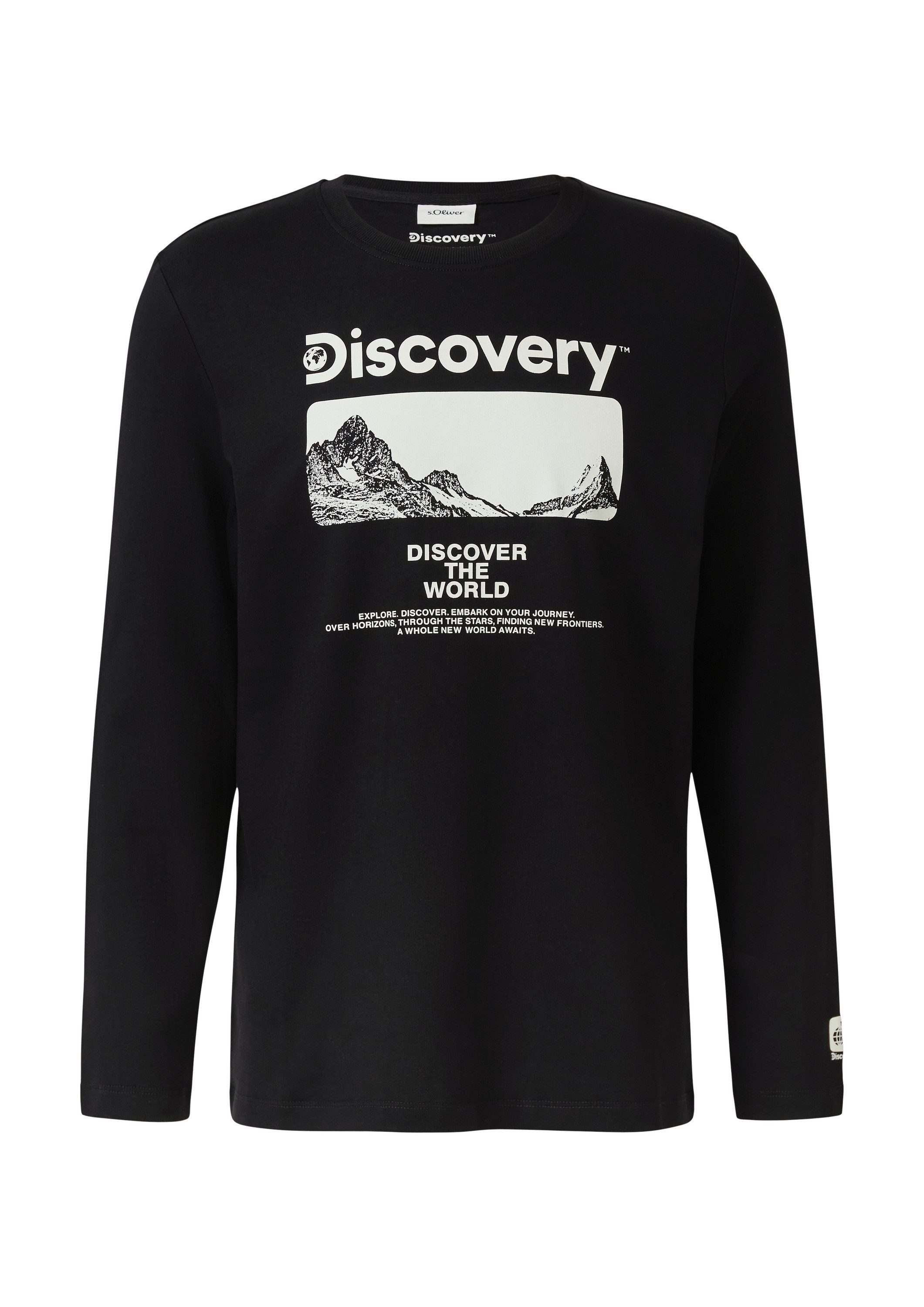 s.Oliver Langarmshirt T-Shirt Longsleeve aus Baumwolle günstig online kaufen