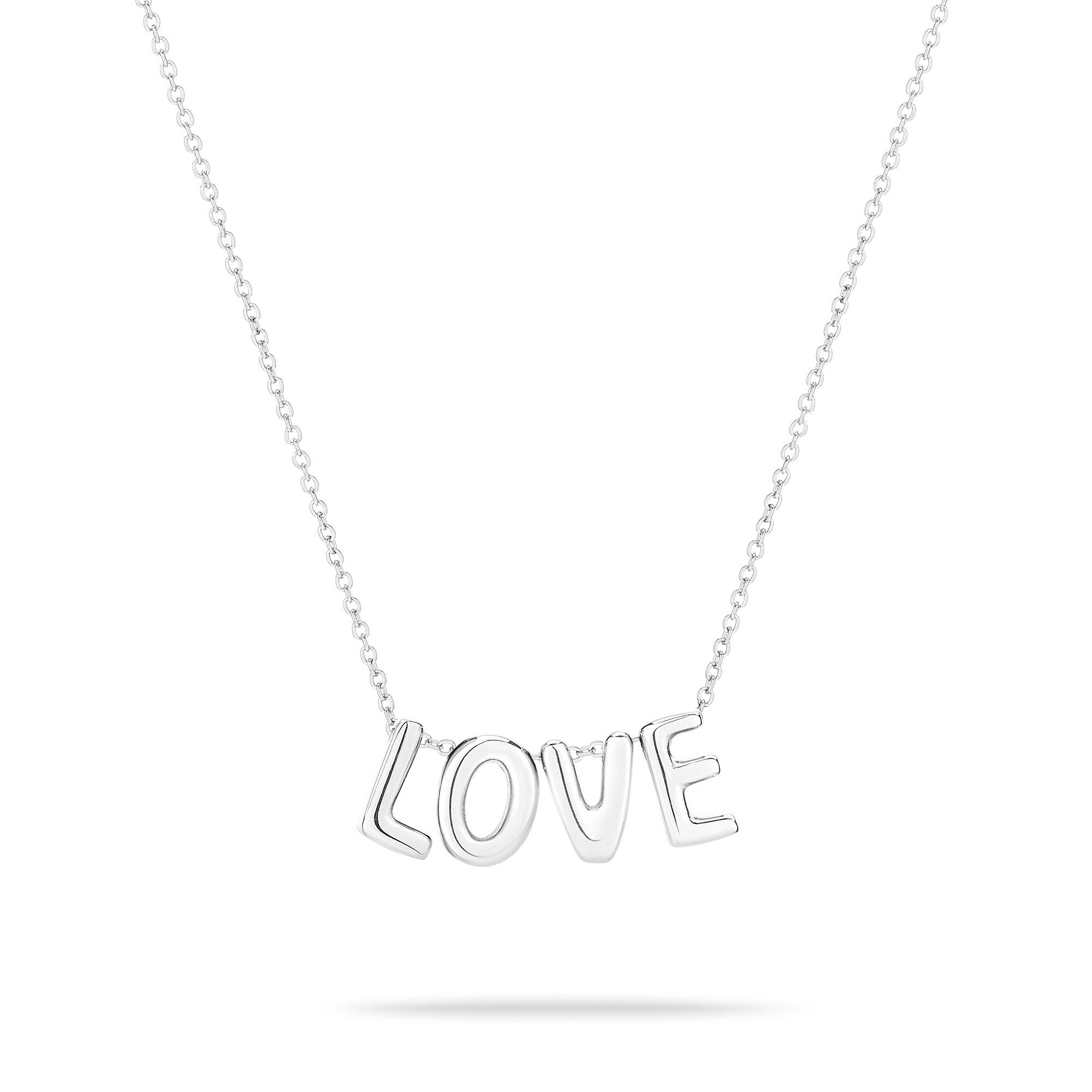 Echtzeit Kette mit Anhänger Schmuck Geschenk Edelstahl Halskette Love Letters