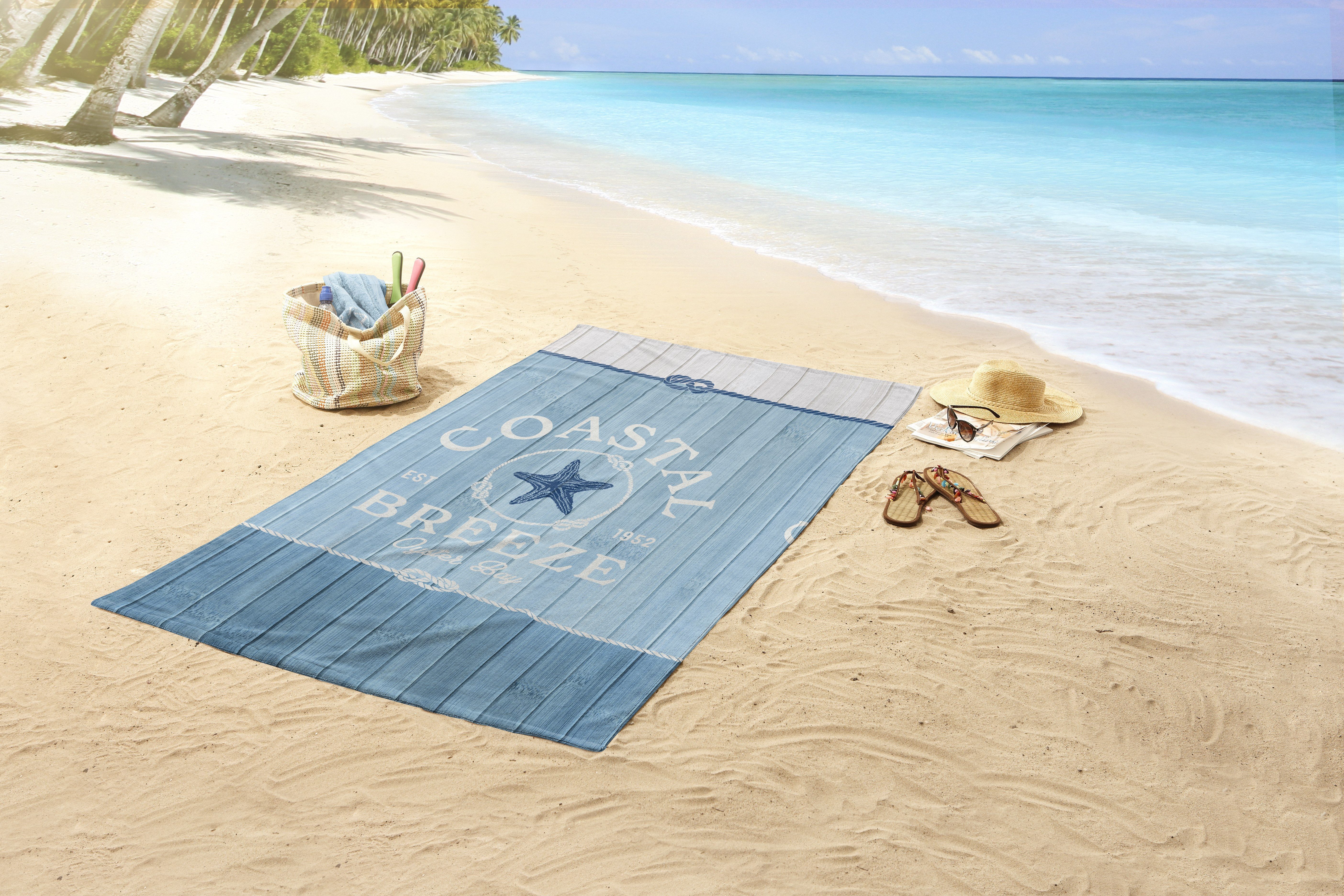 good morning Strandtuch Breeze, Velours (Packung, günstig online kaufen