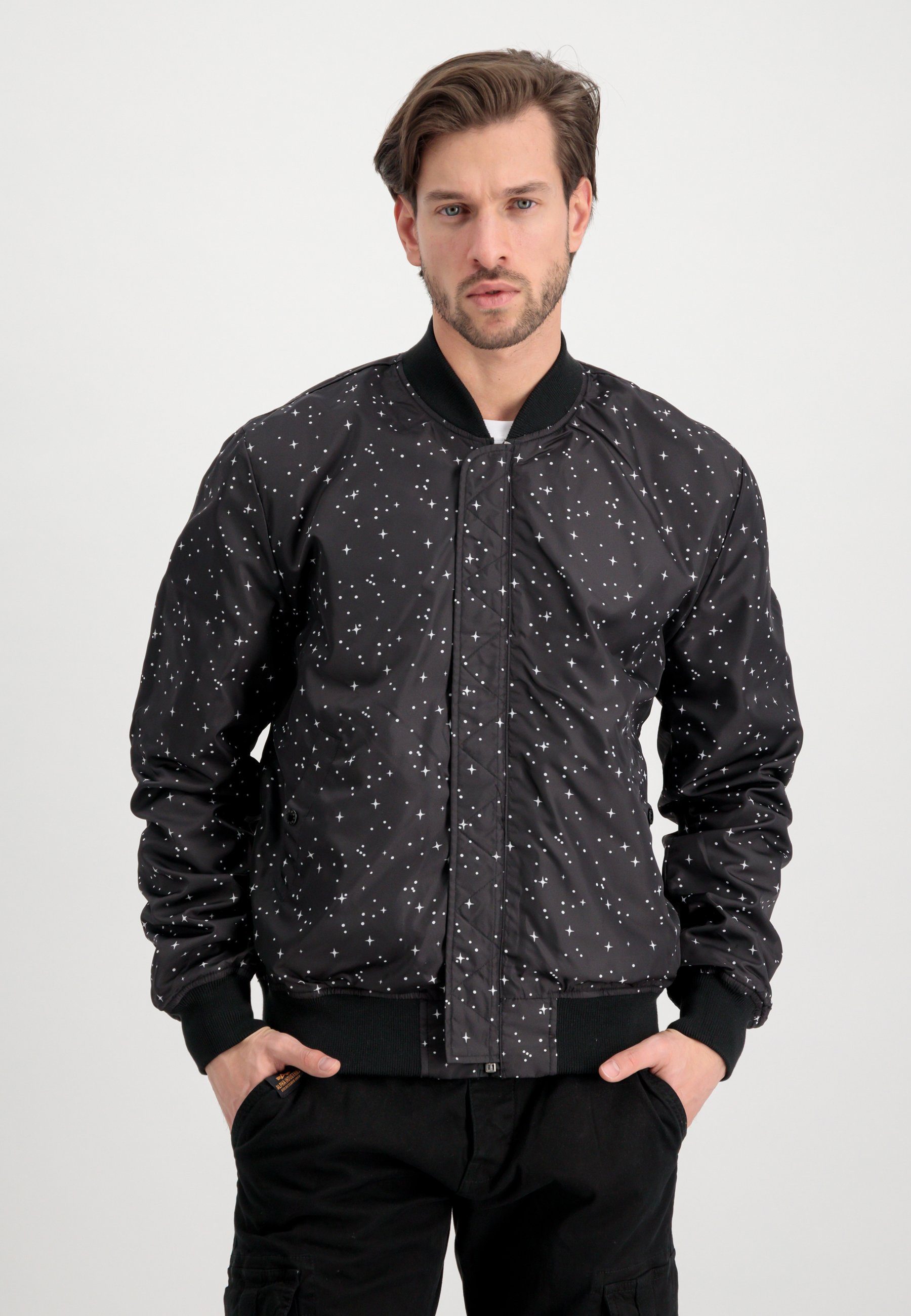 Industries & Men Alpha Bomber Bomberjacke Flight black - Alpha Industries Jackets