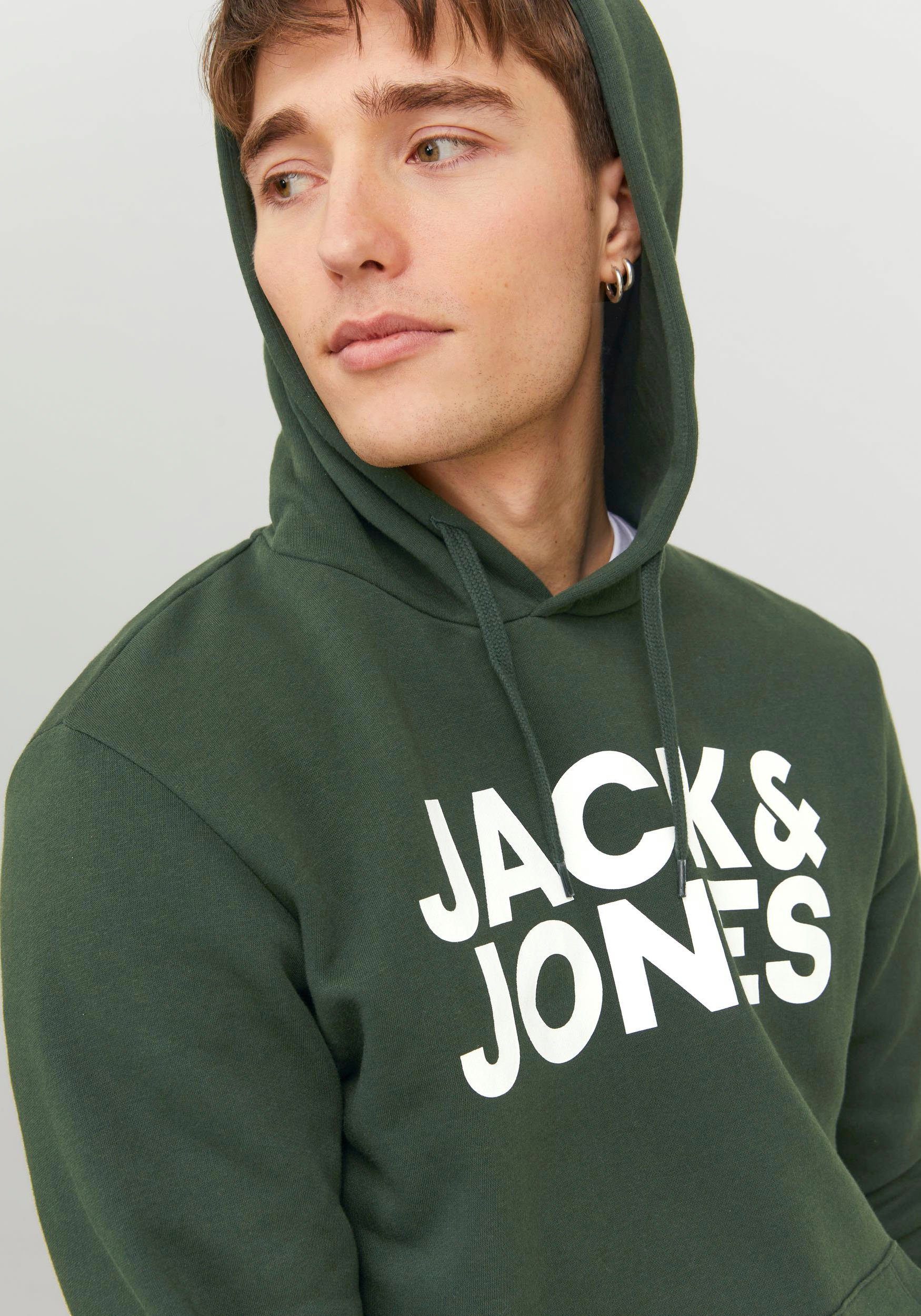 Jones HOOD View Kapuzensweatshirt NOOS & SWEAT Jack Mountain LOGO JJECORP