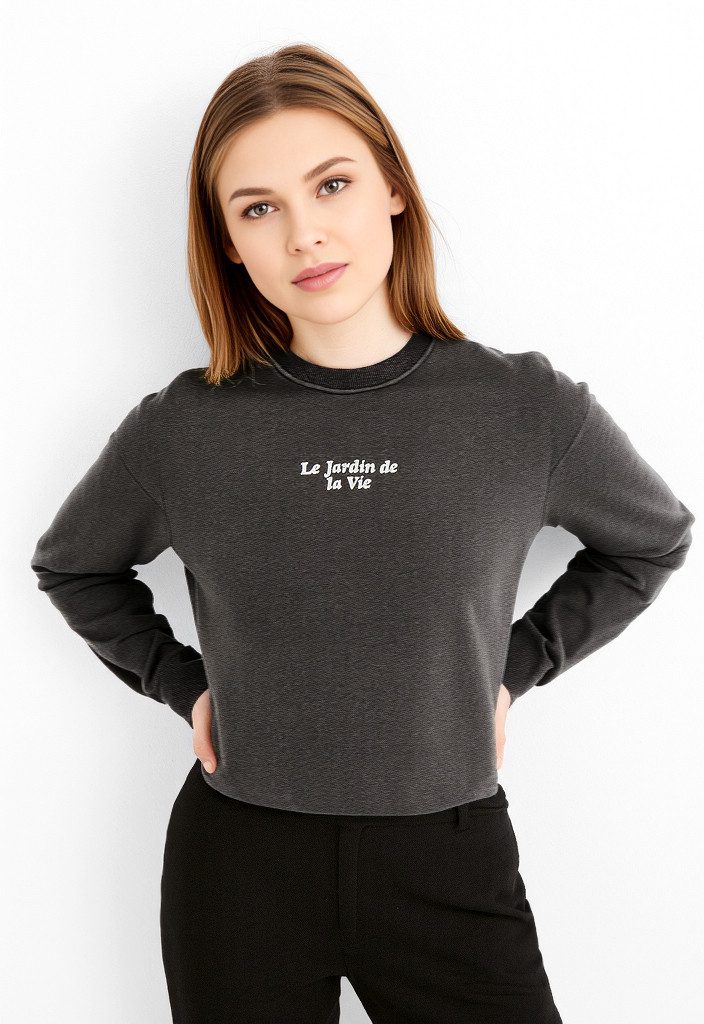 ONLY Sweatshirt ONLLUCINDA L/S FLOWERS O-NECK UB SWT günstig online kaufen