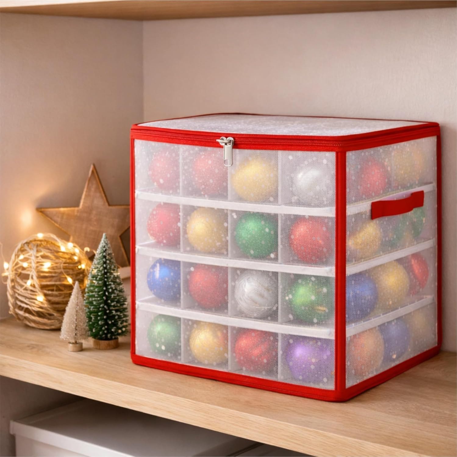 TK Gruppe Christbaumschmuck XXL Aufbewahrungstasche Box Weihnachtskugeln (1-tlg)