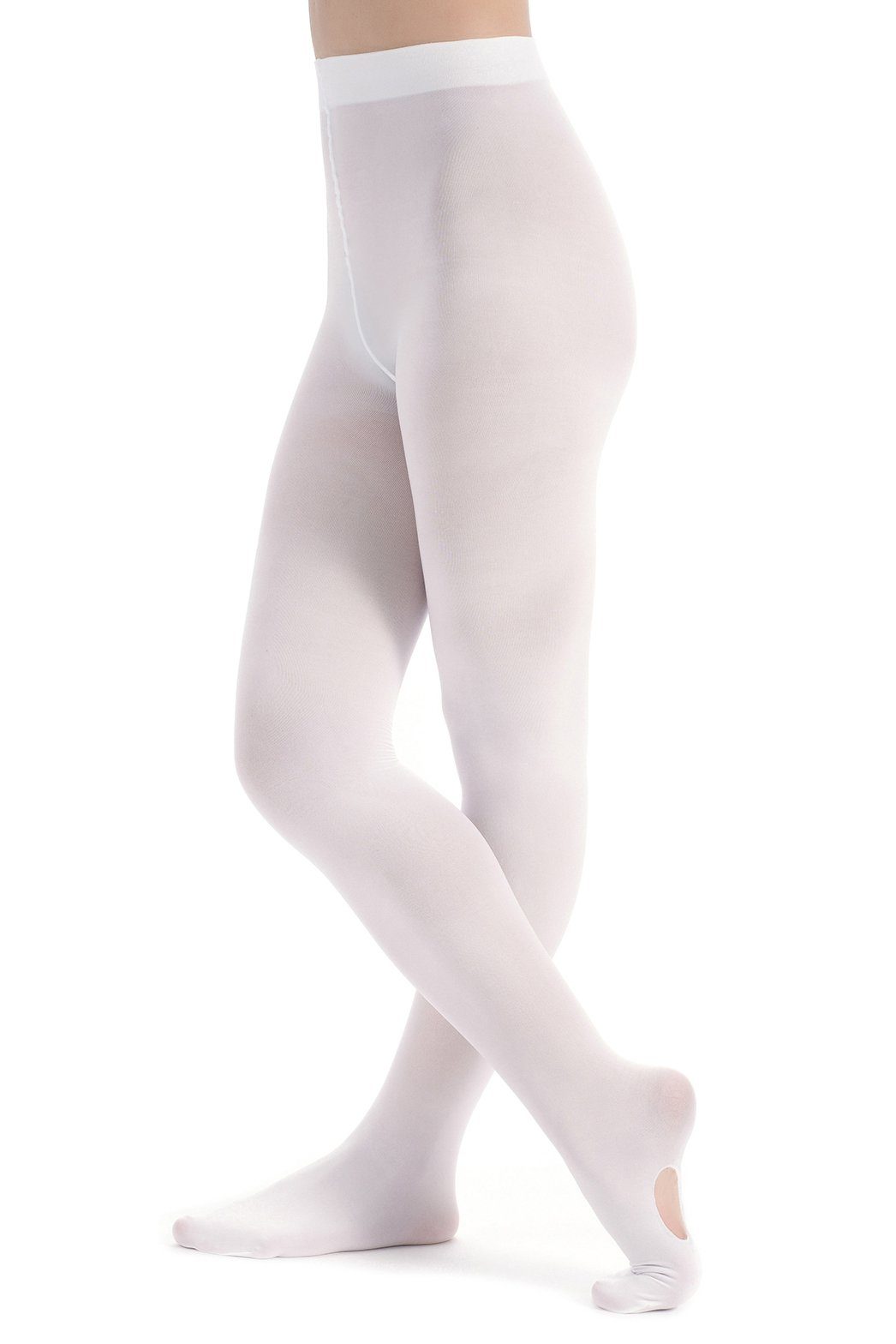 Ballenloch Strumpfhose mit für kein tanzmuster Mädchen Dana Rutschen, Strumpfhose äußerst weiß und wunderbar Ballett weich, strapazierfähig Kratzen