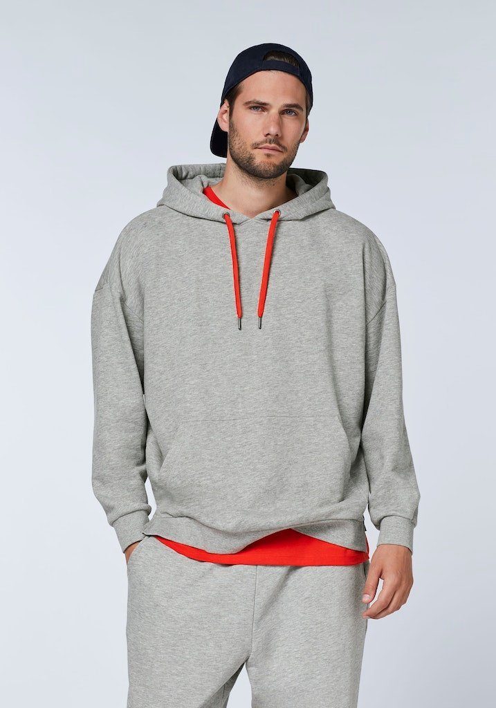 Men Loose Sweatshirt, 17-4402M Hoodie Fit Neutral Chiemsee Grey (1-tlg)