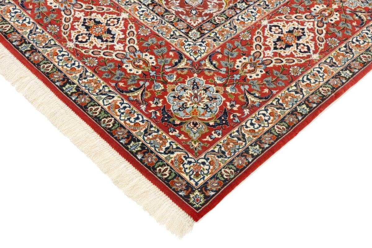 Handgeknüpfter Trading, Nain Höhe: Orientteppich, mm 241x351 rechteckig, Isfahan Seidenkette Orientteppich 6