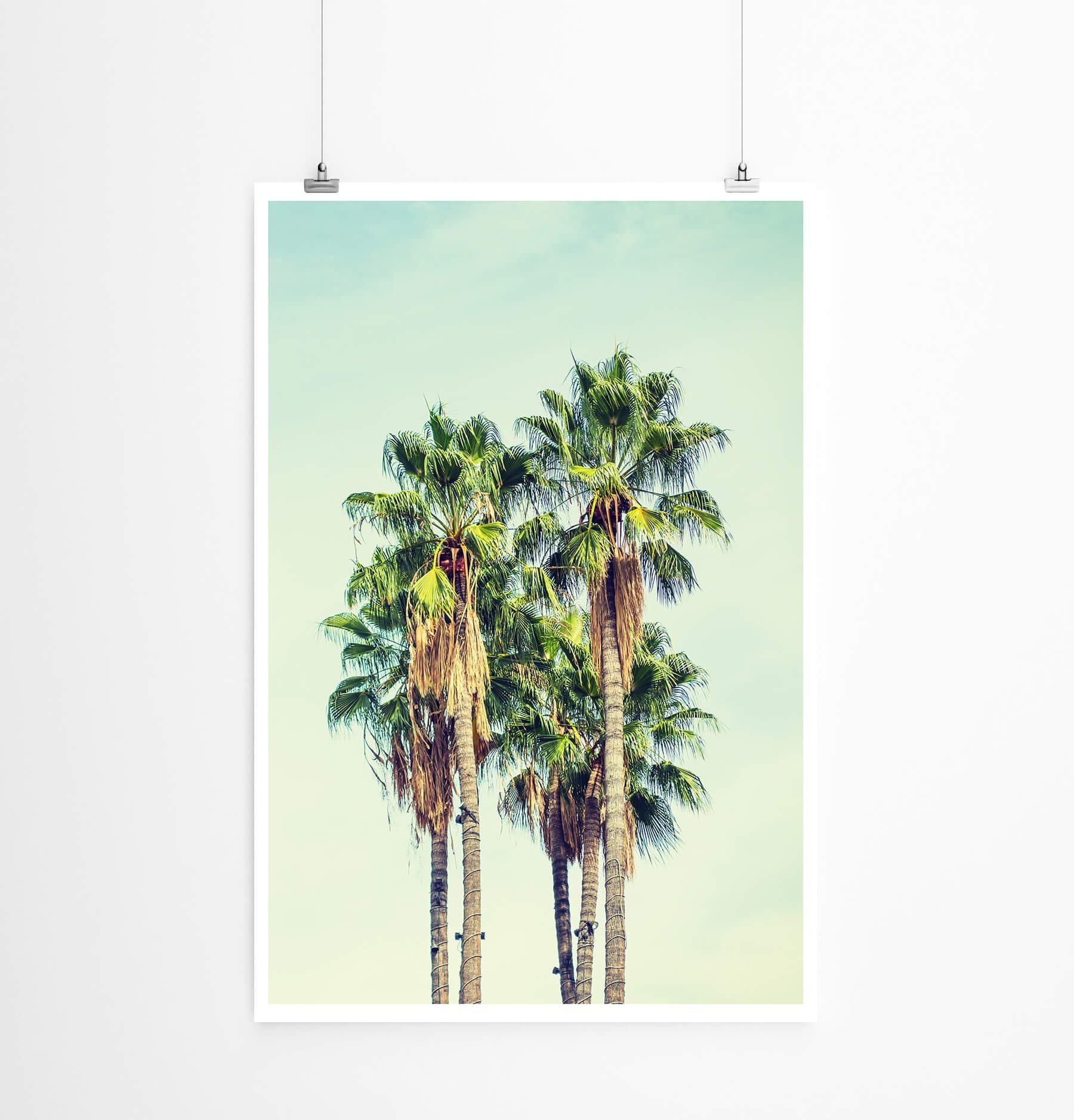 Sinus Art Poster Vintage Palmen in Los Angeles 60x90cm Poster günstig online kaufen