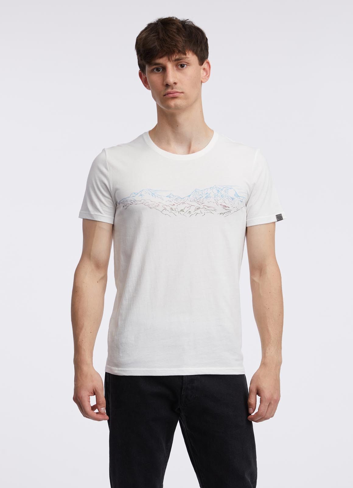 Ragwear T-Shirt bedrucktes T-Shirt -  Kurzarm Shirt mit Gerbirge Print - HORIZ