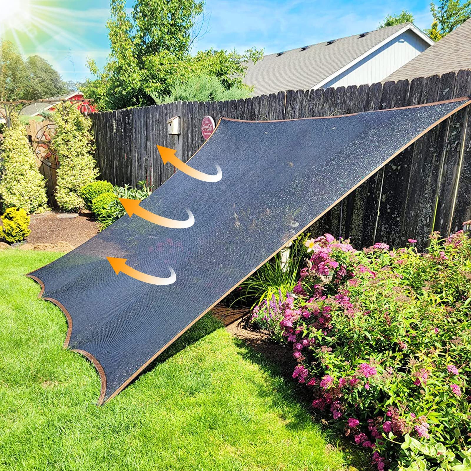 Jibenhome Sonnensegel Sonnenschutz mit Ösen,Windschutz Sonnensegel günstig online kaufen