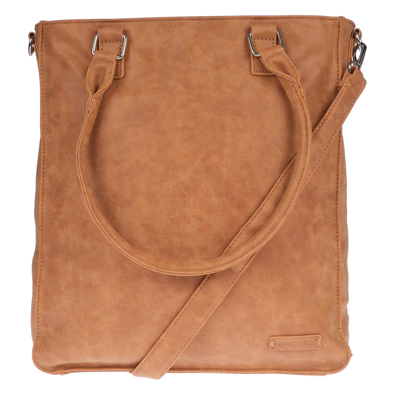Christian Wippermann Umhängetasche Damen Tasche Schultertasche Umhängetasche Crossover Bag (einzeln), Leder Optik Handtasche