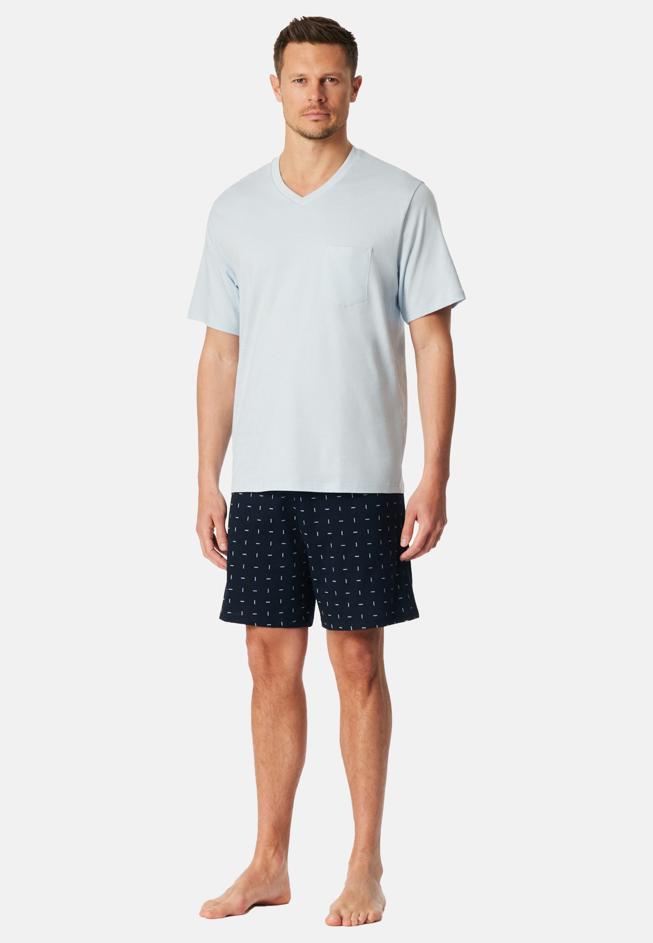 Schiesser Pyjama Comfort Essentials (Set, 2 tlg) Schlafanzug - Baumwolle - günstig online kaufen