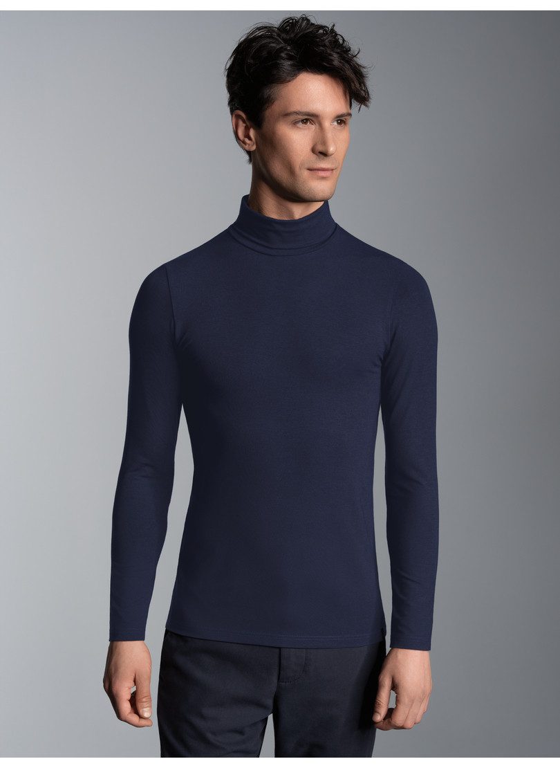 Trigema Rollkragenshirt TRIGEMA Rollkragen-Shirt aus elastischer Viskose (1-tlg)