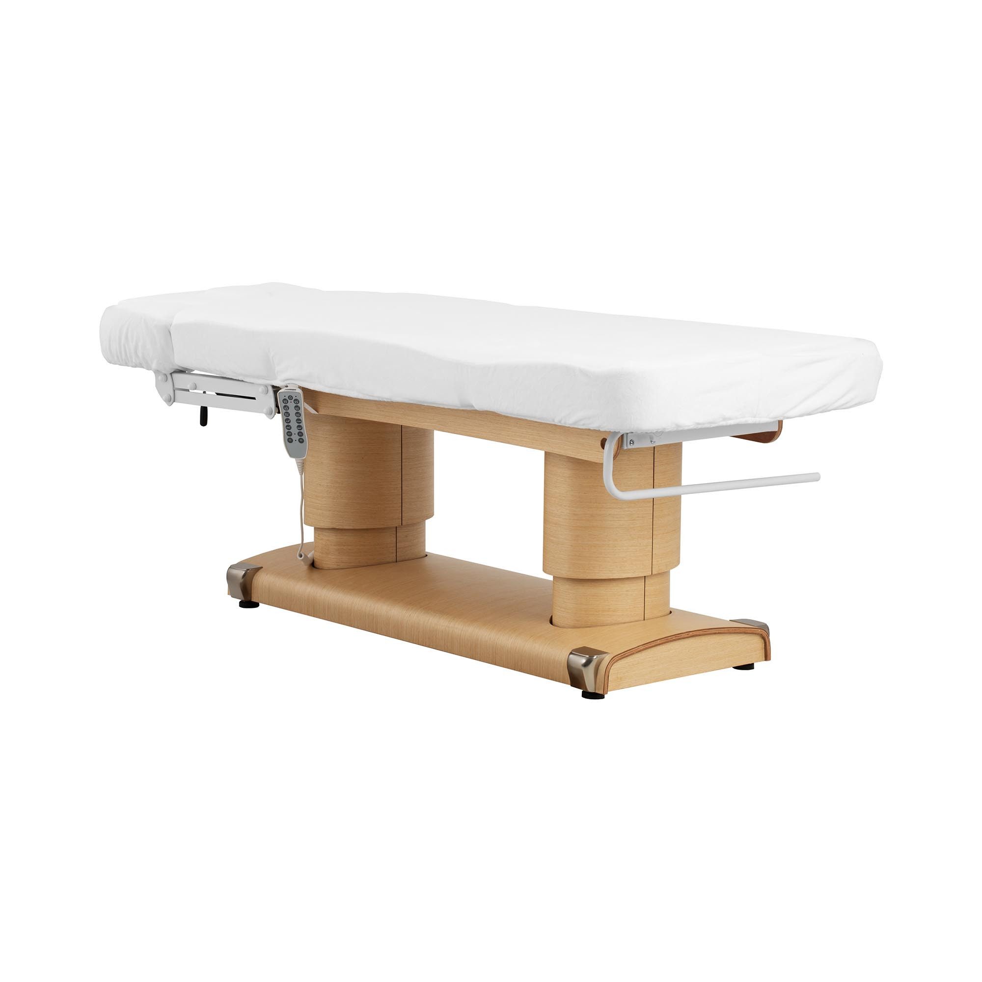 Physa Wellnessliege 200 kg Behandlungsliege Kosmetikliege elektrisch 160W einstellbar weiß
