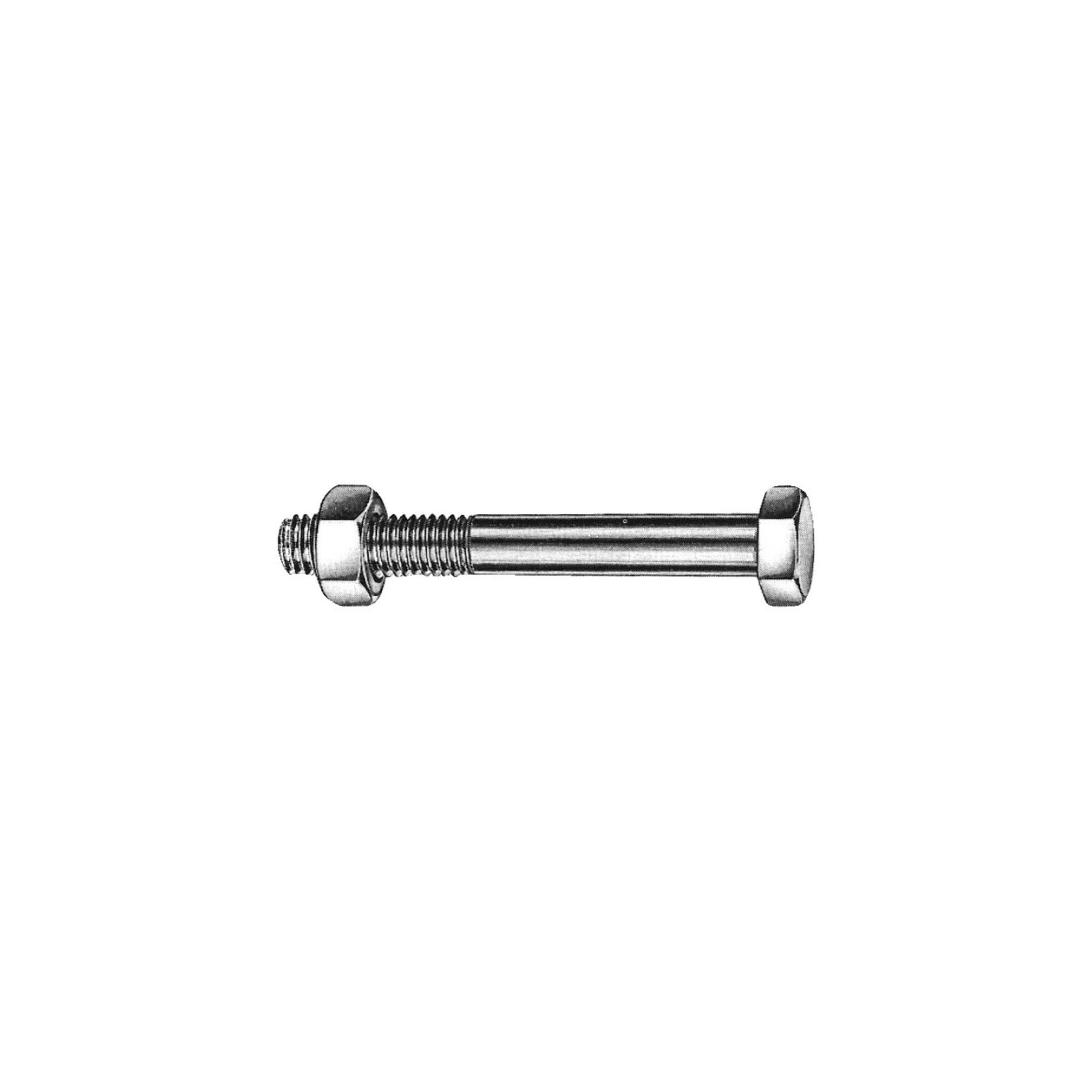 ELC Holzbauschraube Bauschrauben mit Mutter, galvanisch verzinkt M16x440 HP mit CE 15 Stk