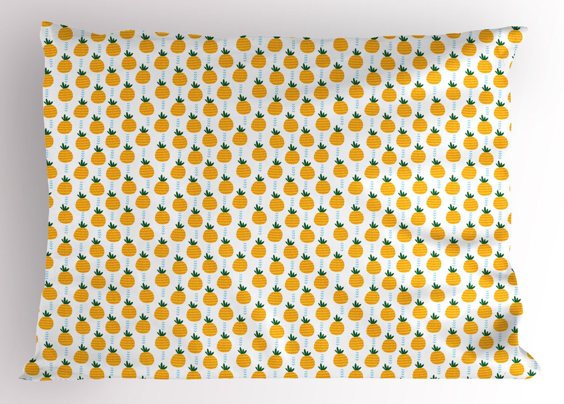 Kissenbezüge Dekorativer Standard King Size Gedruckter Kissenbezug, Abakuhaus (1 Stück), Ananas Moderne Tropical Frucht-Kunst