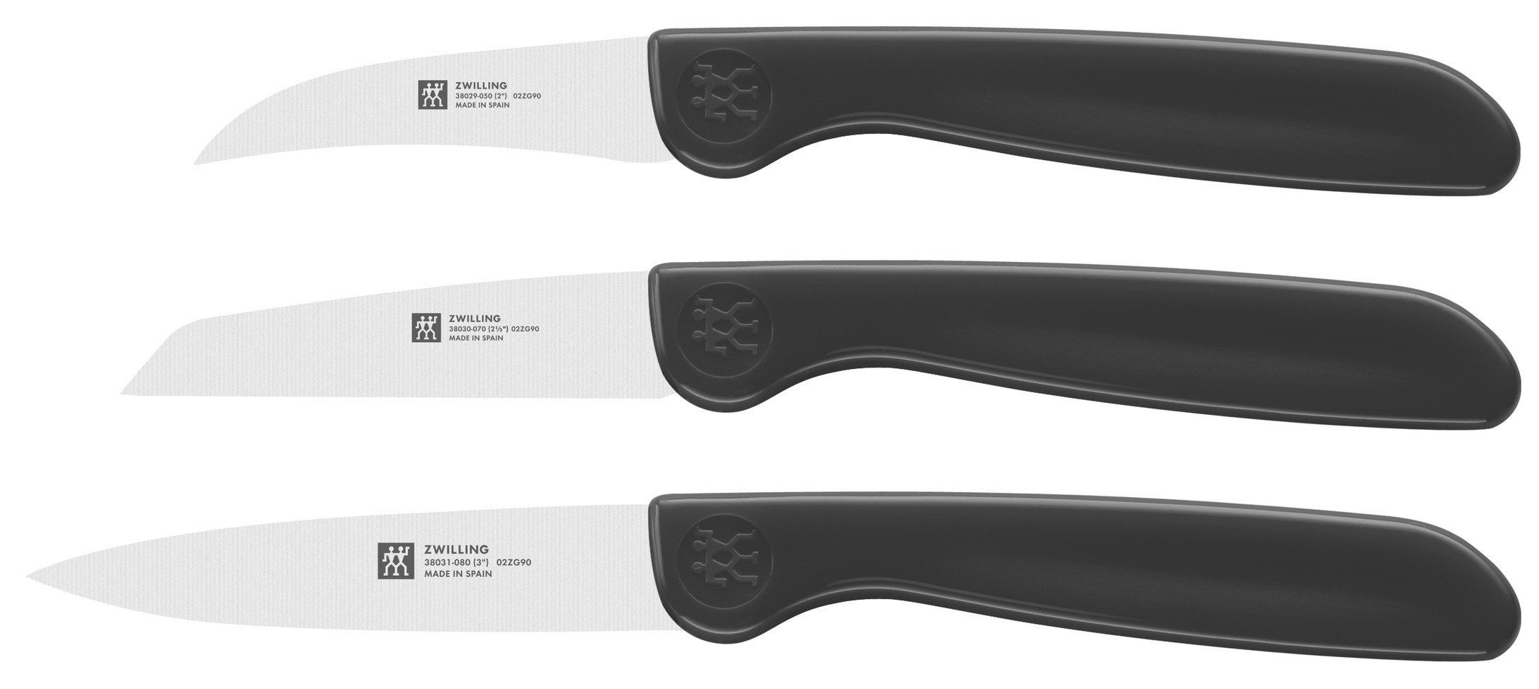 Zwilling Messer-Set TWIN Grip (3-tlg), Schwarz
