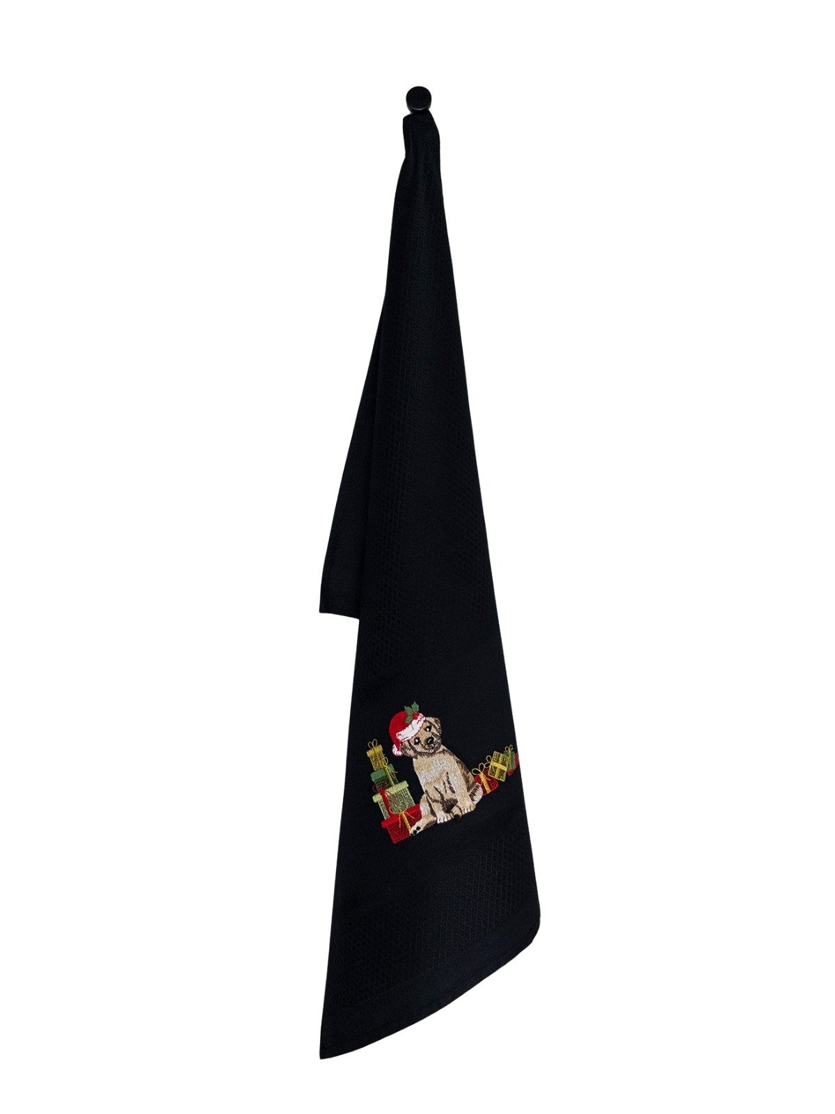 Vista Portuguese Geschirrtuch Geschirrtuch Christmas Dog schwarz 50x70cm