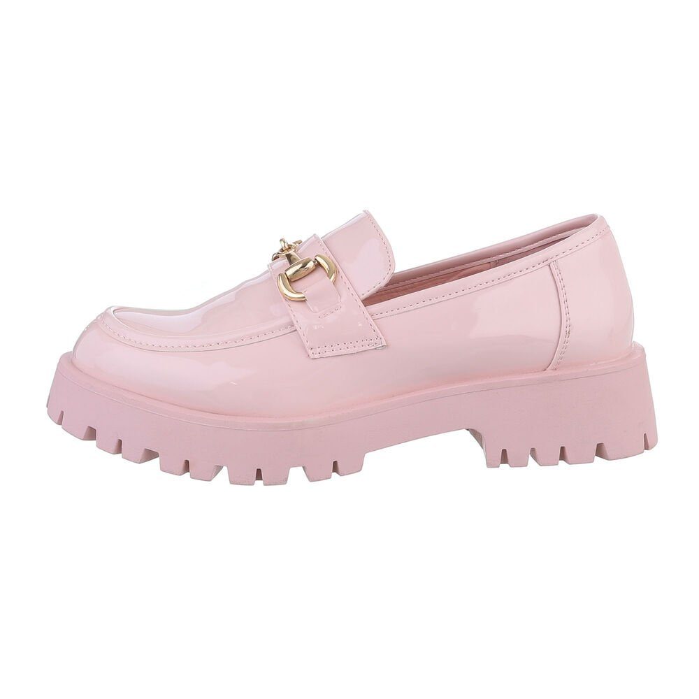 Ital-Design Damen Mokassins Freizeit Slipper (85757834) Blockabsatz Mokassi günstig online kaufen
