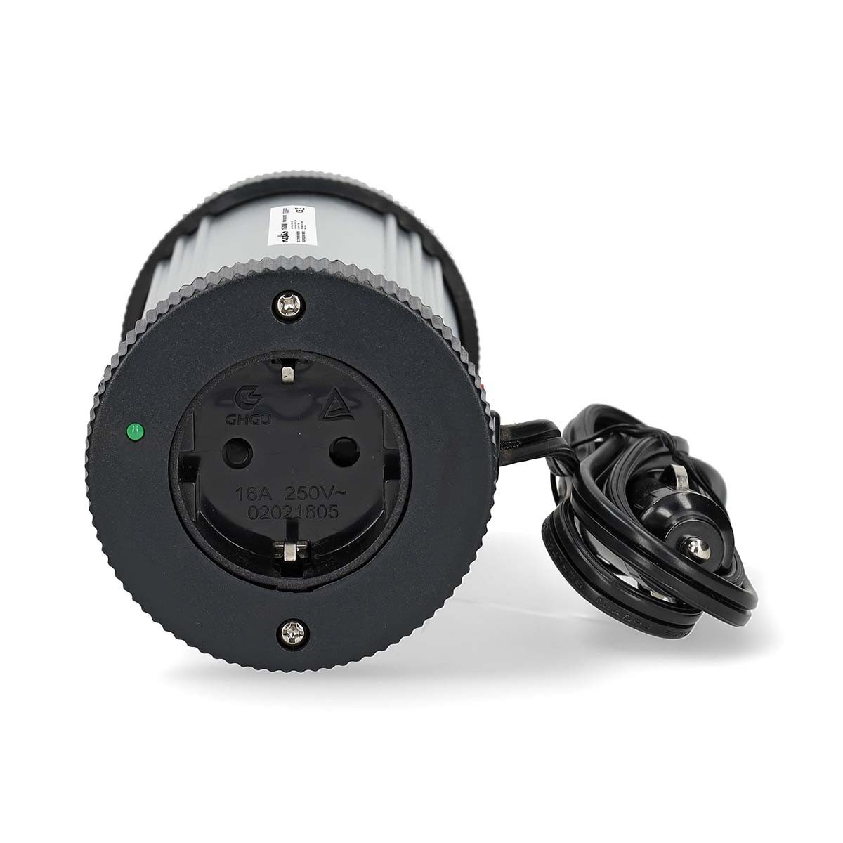 Nedis Stromerzeuger PIM15012FGY, (1-tlg), auto unterwegs, kompakt im cuphalter, usb laden und 230 v