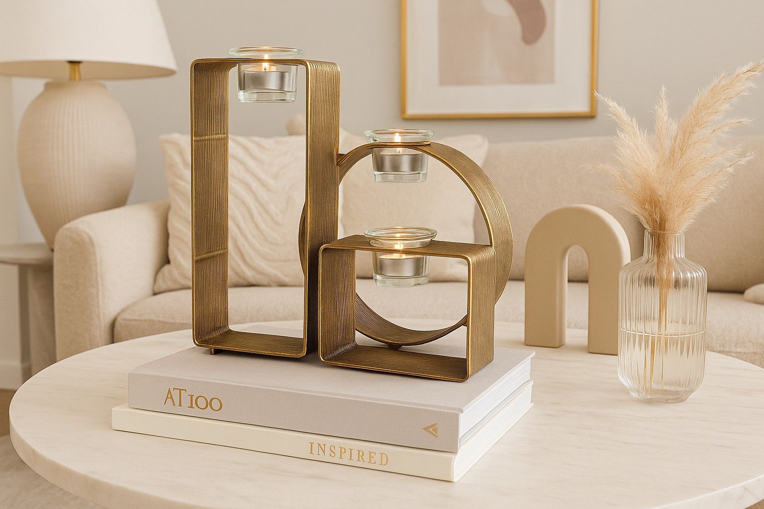 moebel-direkt-online Teelichthalter Heidi (Breite 29 cm), aus Metall, Oberf günstig online kaufen