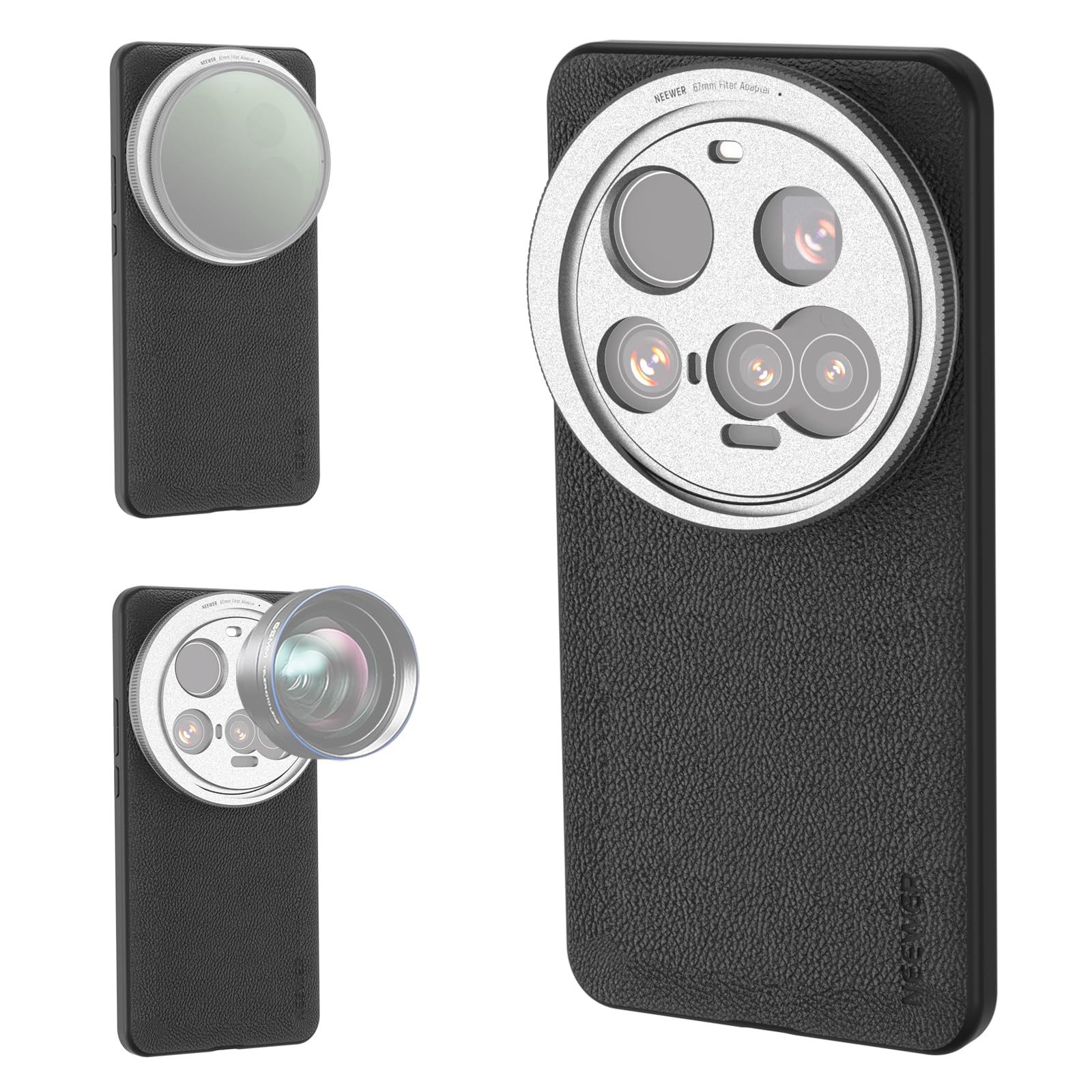 Neewer Handyhülle PA101 Xiaomi 15 Ultra Hülle mit 67mm Filteradapter, für Xiaomi 15 Ultra
