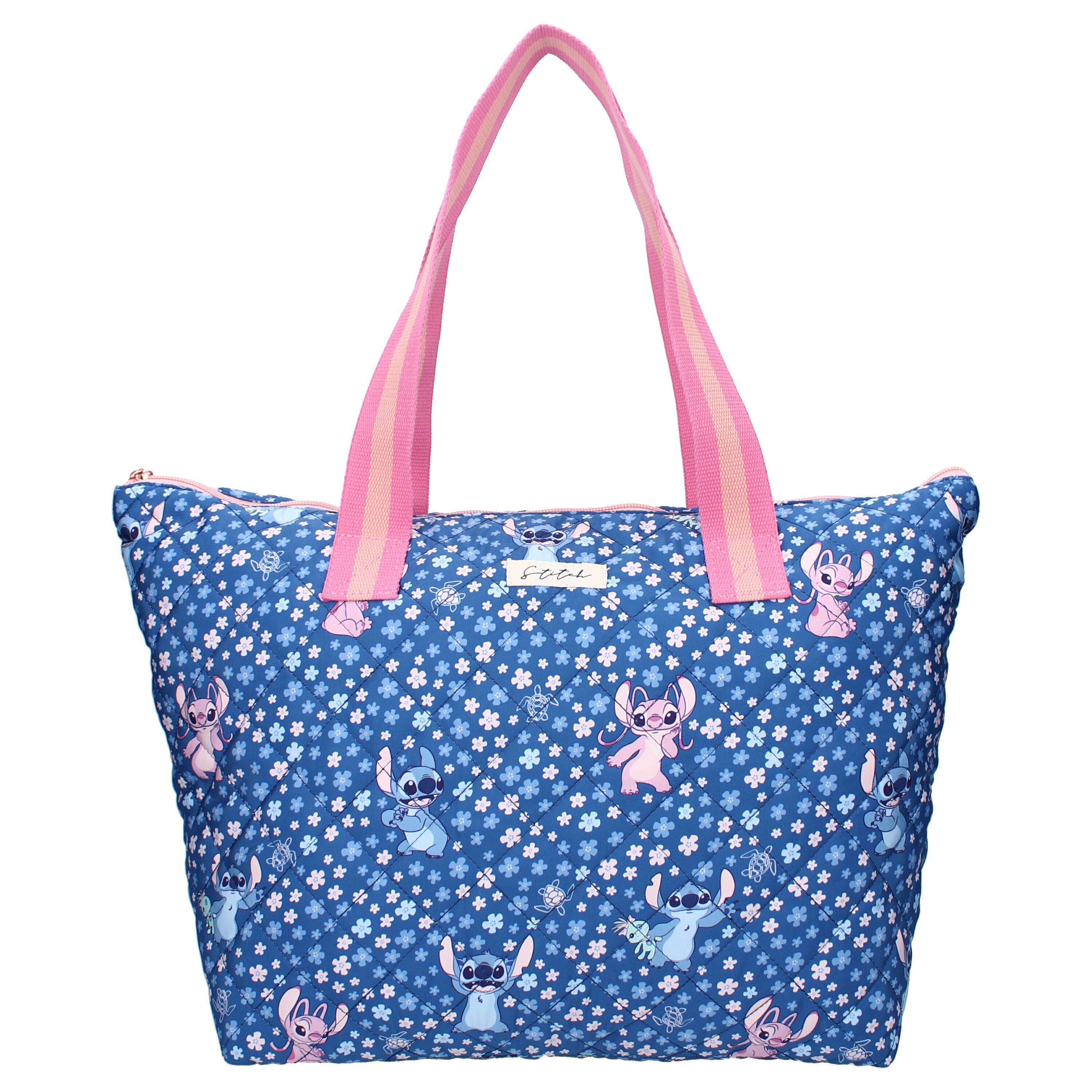 Vadobag Shopper Trendige Soft-Shopper aus der Kollektion 'Famous Floral', Wahlweise rosa Hello Kitty Shopper ODER blauer Stich Shopper