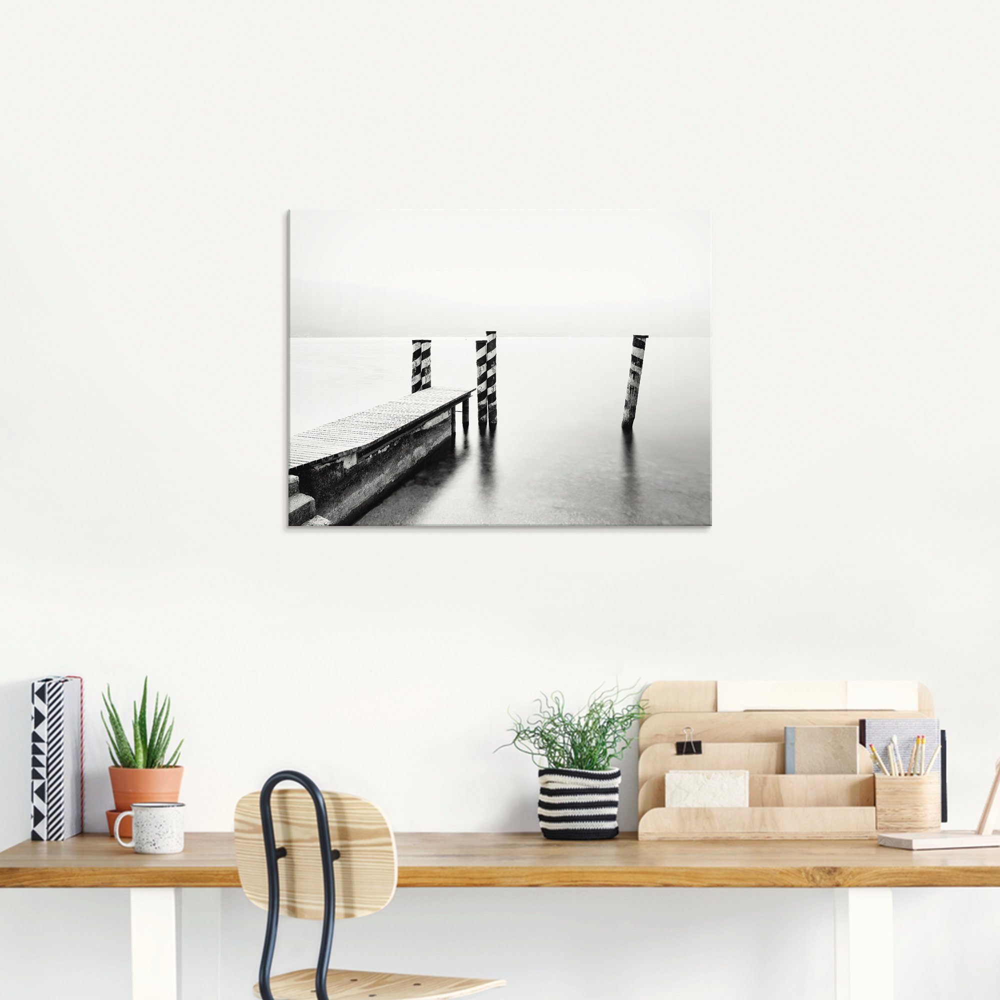 Artland Glasbild »Einsam«, Gewässer (1 Stück)-kaufen