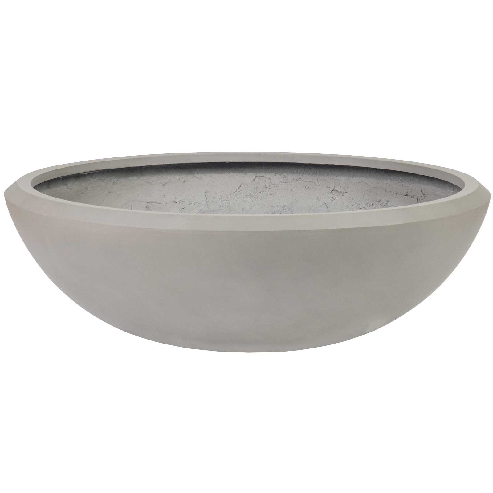 VIVANNO Pflanzschale Fiberglas SORPRESA Schale - Betongrau Beton-Design (1 St), 70x22 cm
