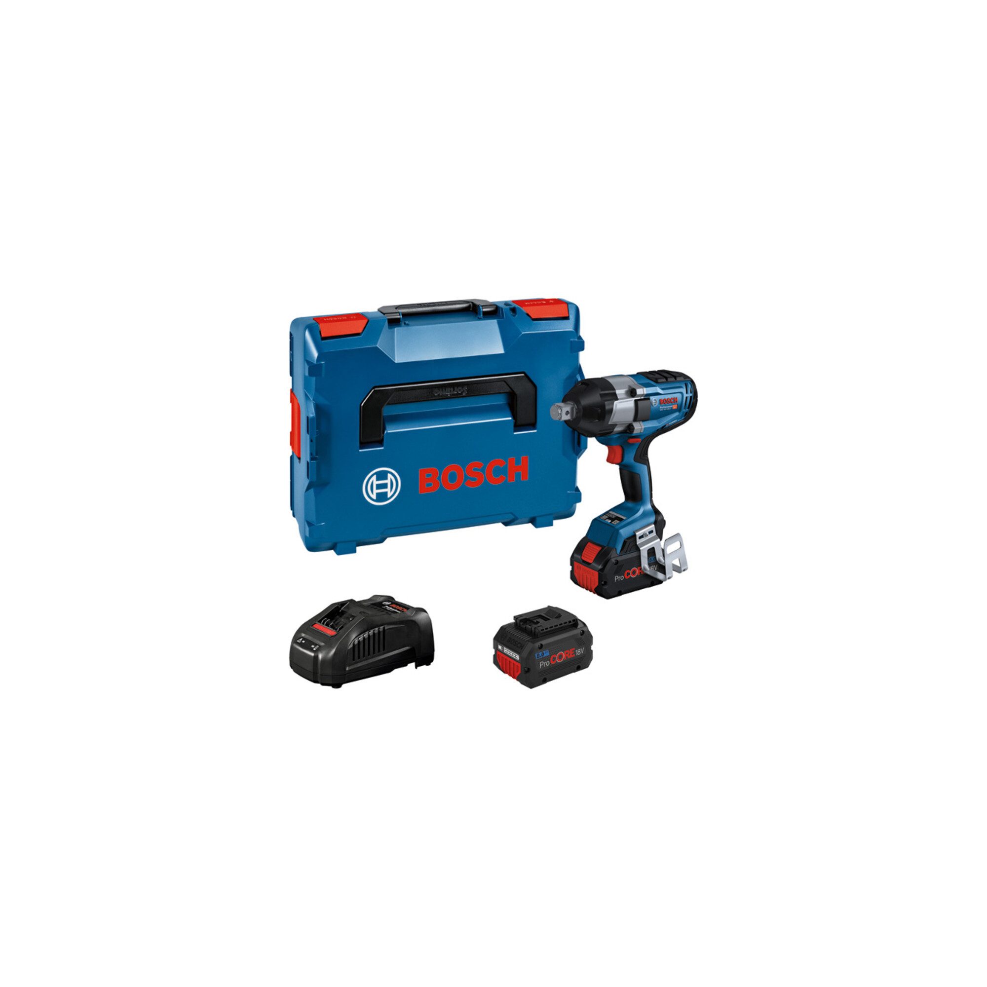 Bosch Professional Schlagschrauber Bosch Akku-Drehschlagschrauber GDS 18V-1050 H mit 2x Akku, Schnelllade
