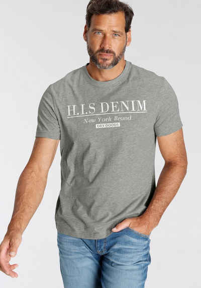 H.I.S T-Shirt mit Logo-Print vorne