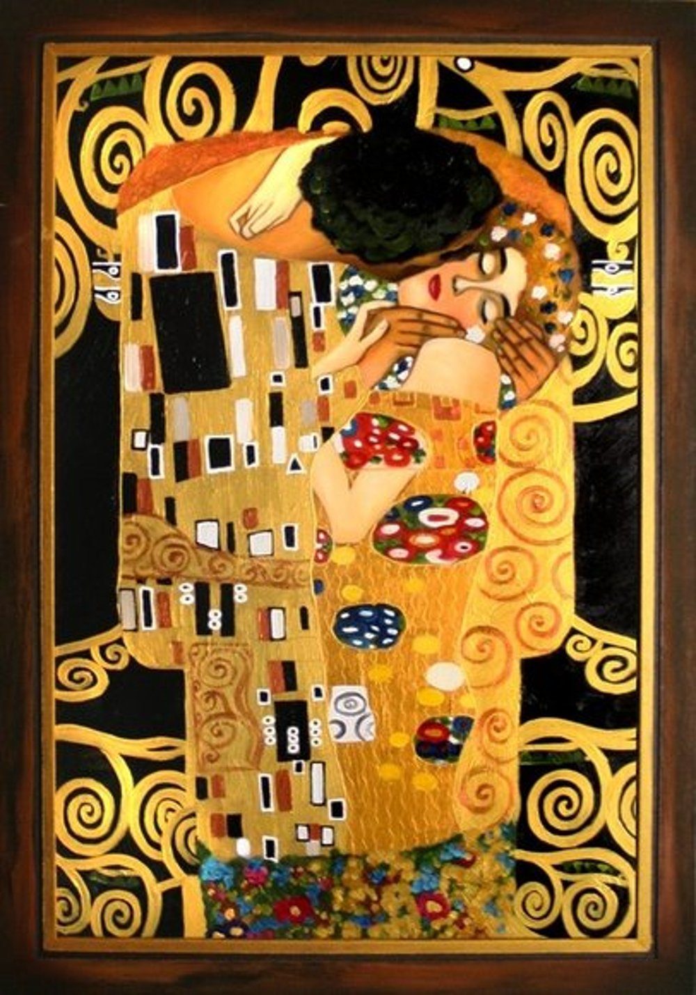 JVmoebel Gemälde Gustav Klimt »G15228«, jedes Bild ein Unikat, handgearbeitet