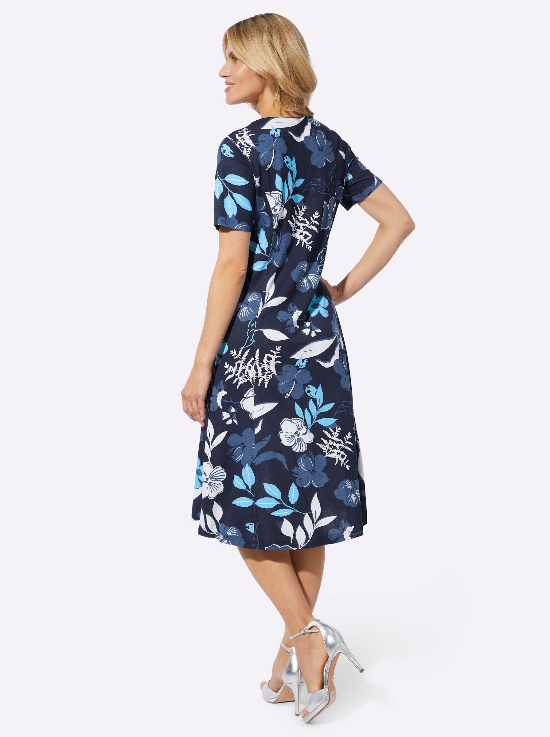 Sieh an! Jerseykleid Jersey-Kleid Kurzarm
