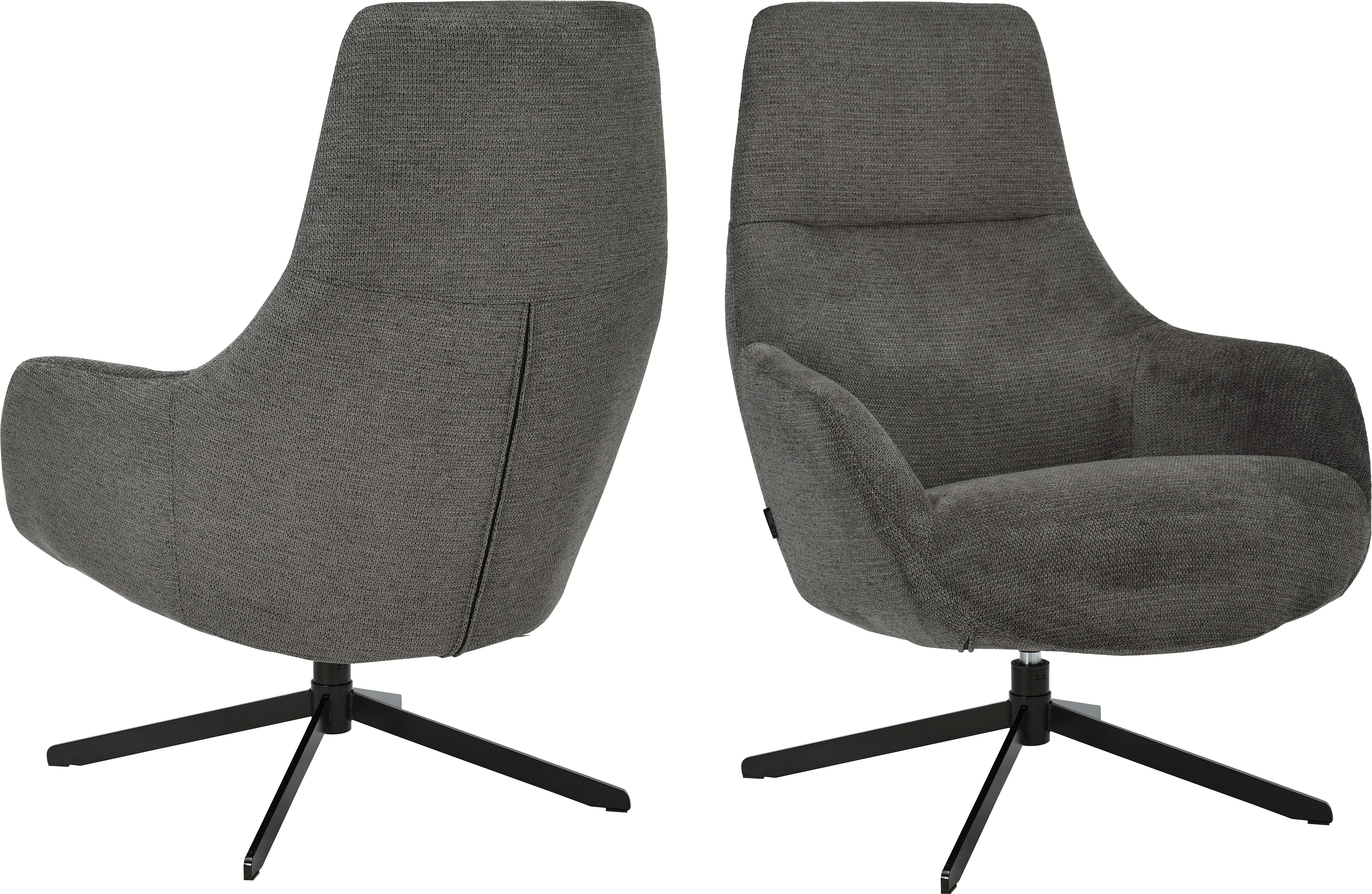 OTTO home Drehsessel CLARINDA moderner Ohrensessel drehbar, TV-Sessel, Relaxsessel, 360-Grad drehbar, robustes Metallgestell – Bild 4 von 5