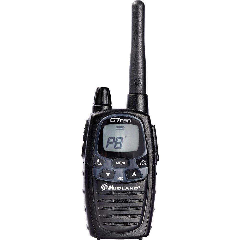 Midland Walkie Talkie Midland G7 Pro Twin C1090.13 PMR/LPD-Handfunkgerät 2er Set