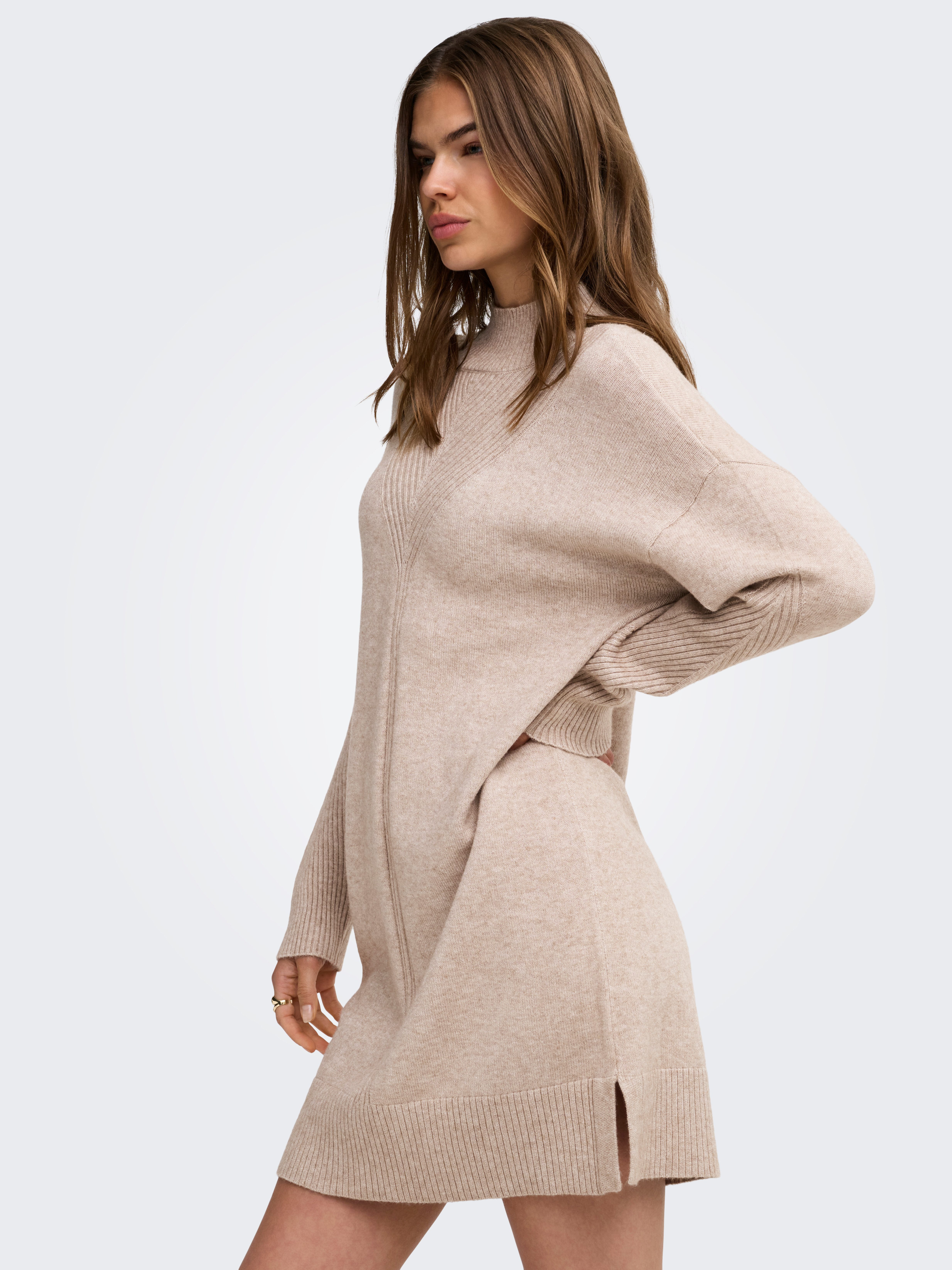 ONLY Strickkleid ONLPRINCESS LS HIGHNECK DRESS KNT Viskosemischung, regular fit – Bild 2 von 5
