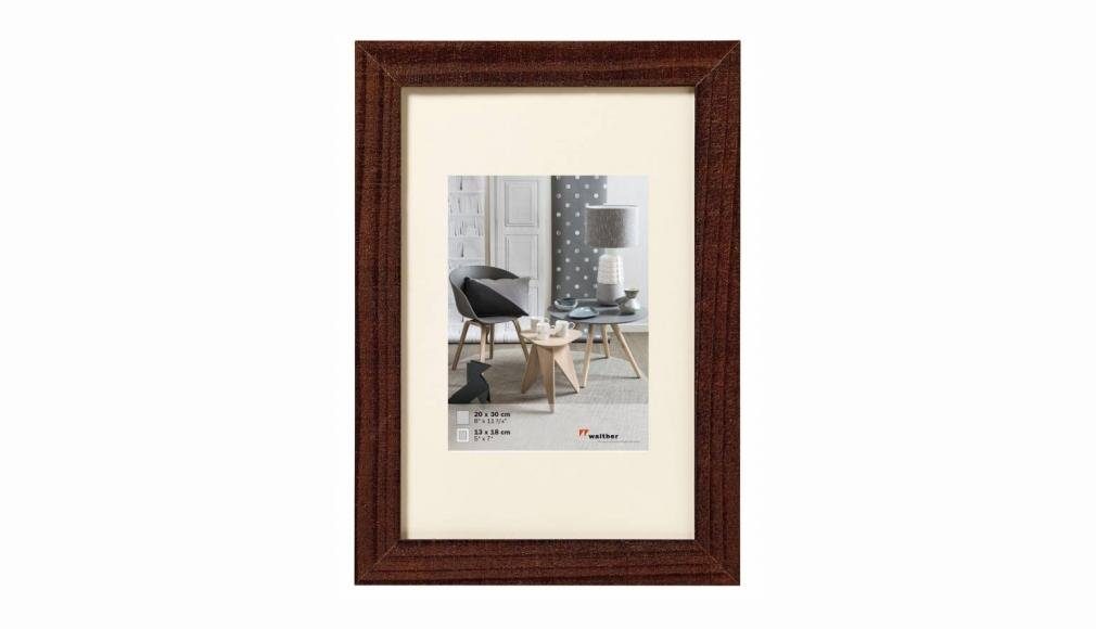 Walther Bilderrahmen Holzrahmen HO040N Home 30x40cm nussbaum