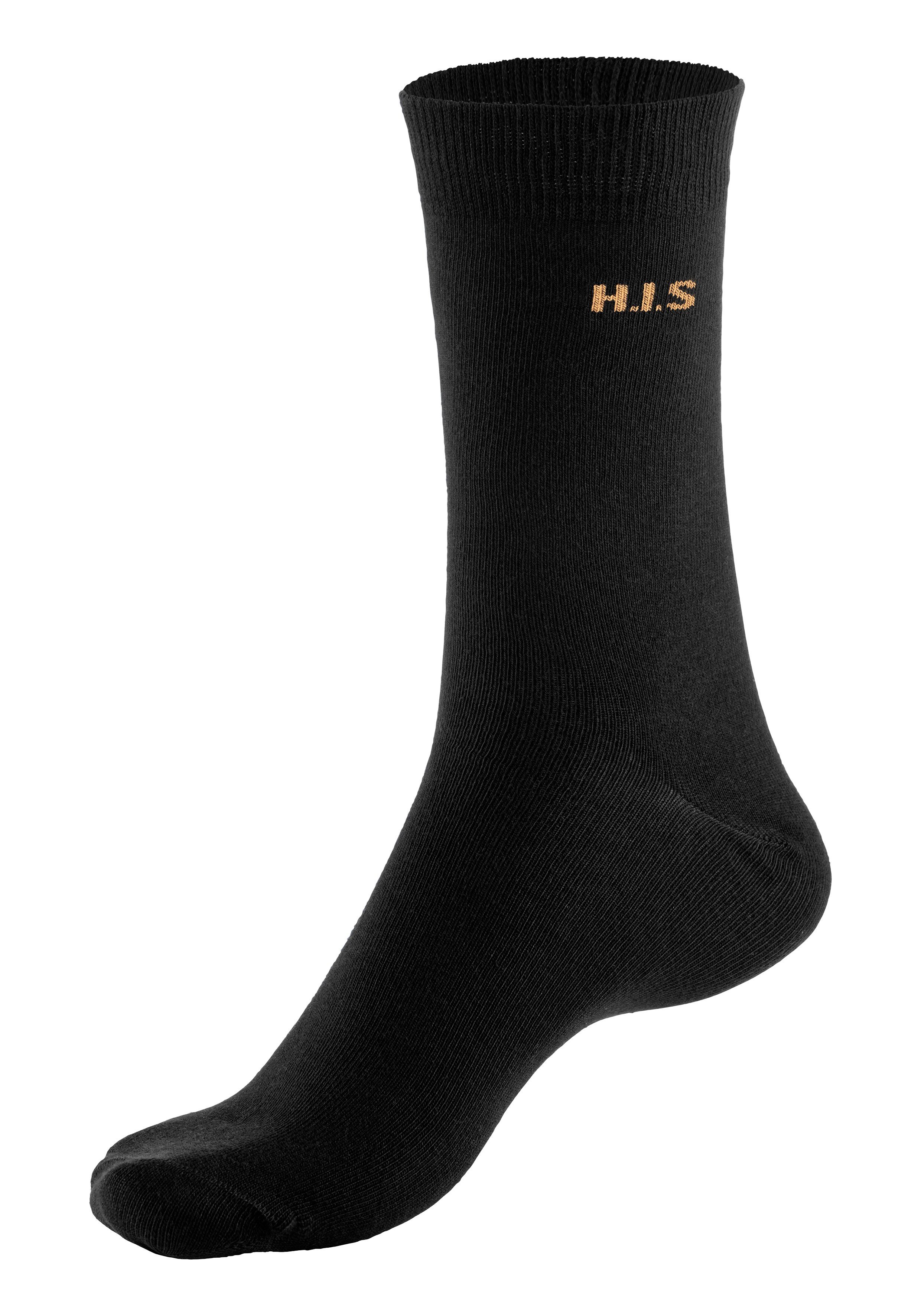 H.I.S Socken (Packung, 10-Paar) mit farbigem Innenbund