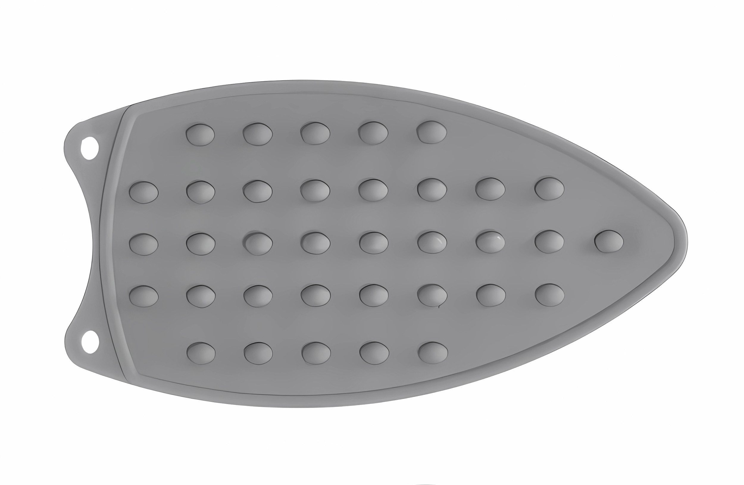 Kipit Bügeleisenunterlage BÜGELEISENABLAGE 26,5x14cm Grau aus Silikon Bügeleisen Ablage 94, Silikonablage hitzebeständig rutschfest Bügeleisenschuh Silikonmatte