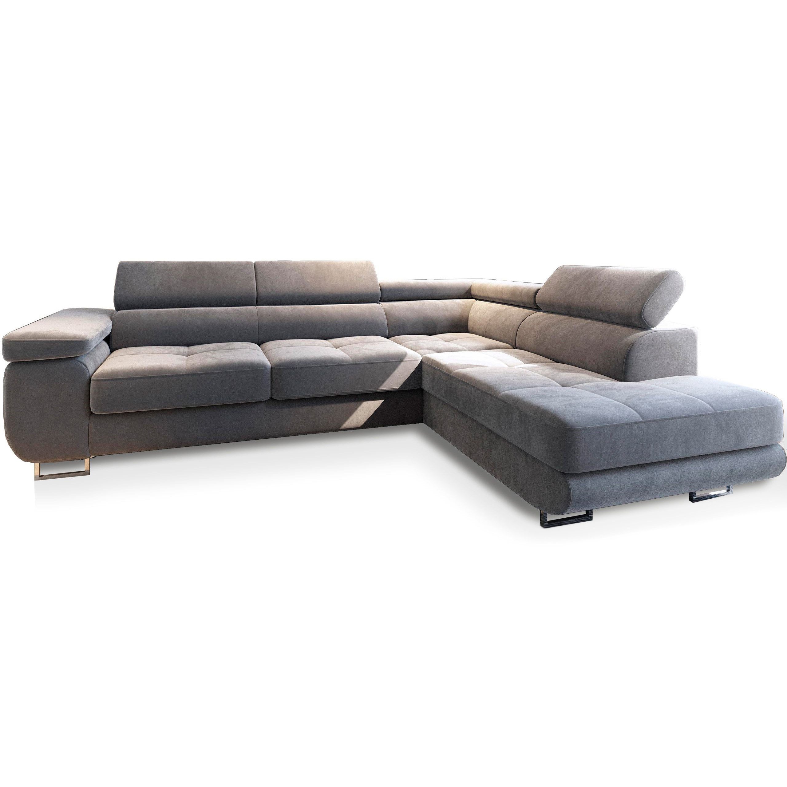 Masseno Ecksofa SELVA mit Schlaffunktion L-Form, Sofa mit Bettkasten günstig online kaufen