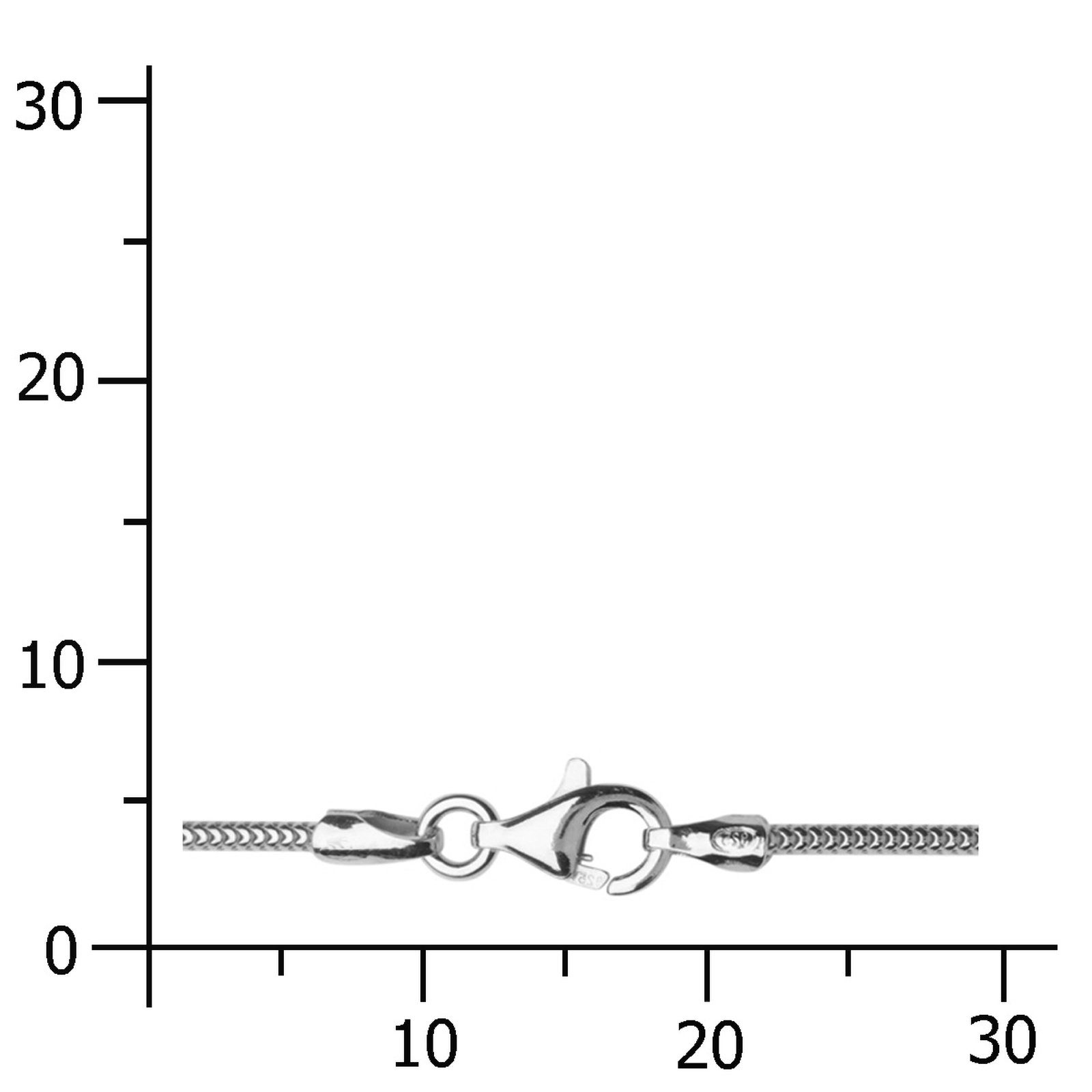 OSTSEE-SCHMUCK Silberkette - Schlange 1,2 mm günstig online kaufen