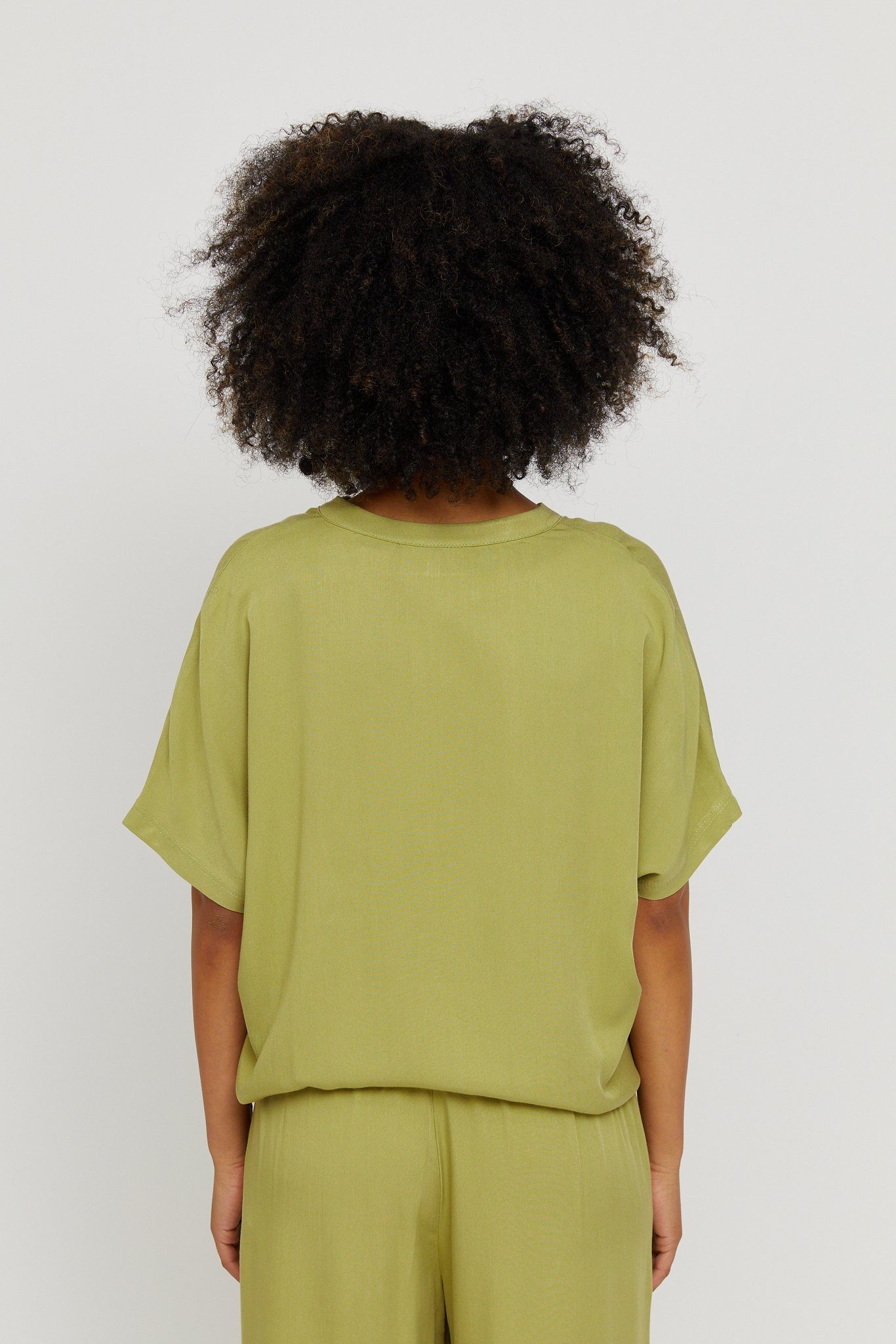 MAZINE Klassische Bluse BENONI BLOUSE Grün Vegane Damen Blouse